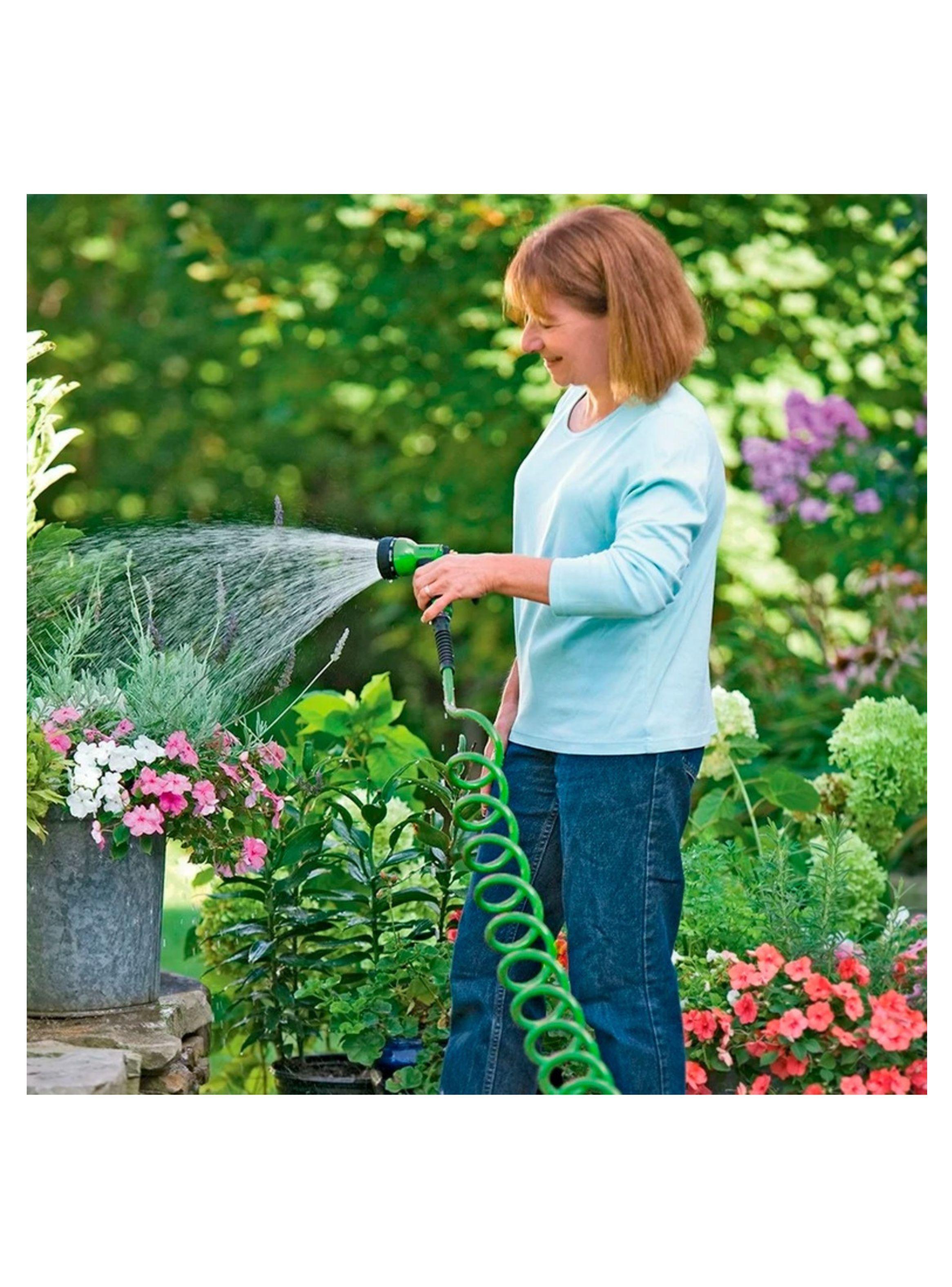 Manguera De Jardín Retráctil Resistente Versátil 7.5 Metros-4