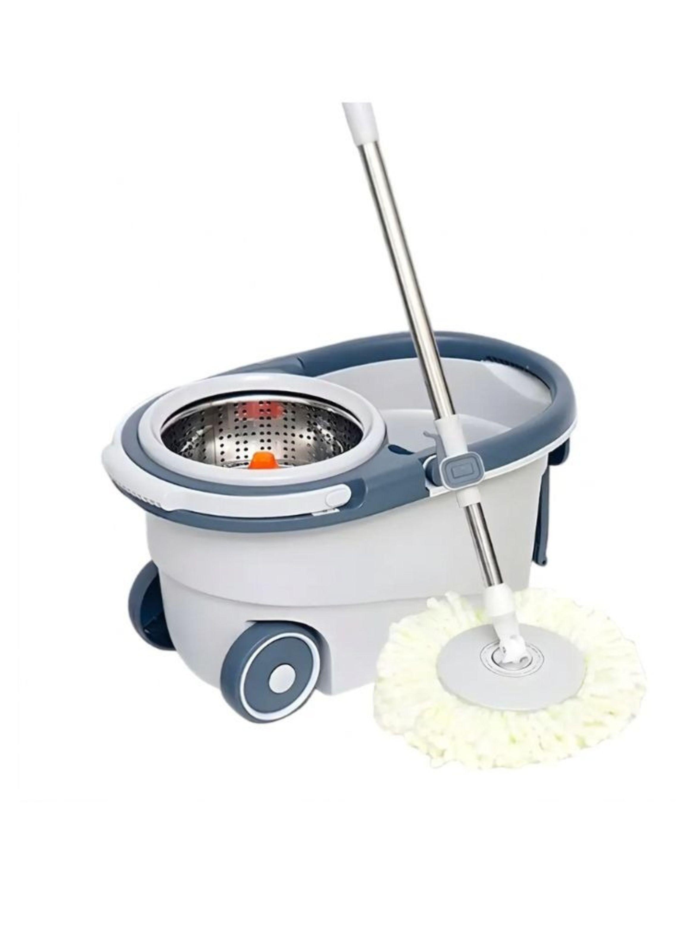Mopa Giratoria 360 Con Balde Centrifugador Ruedas Maestro-0