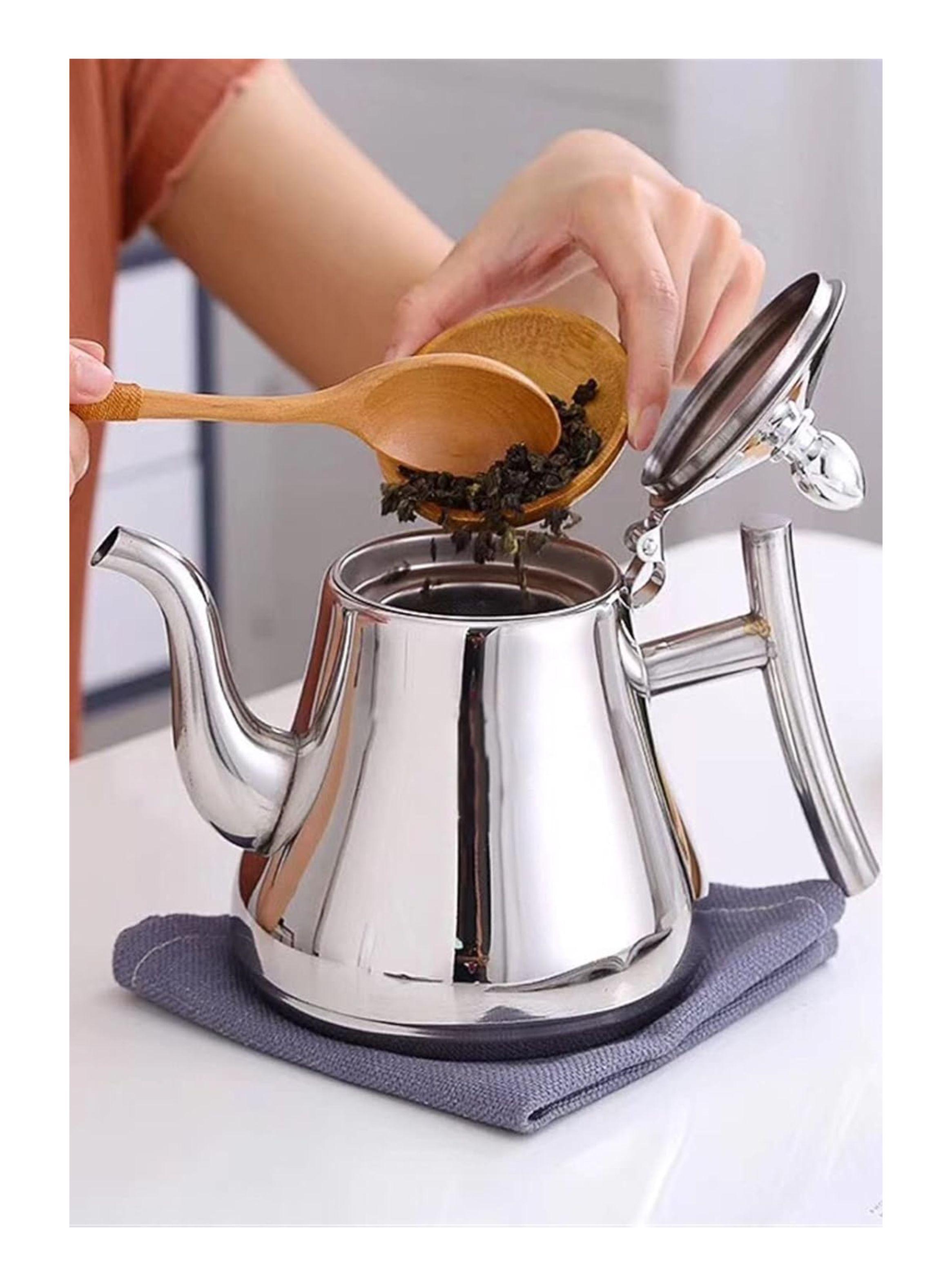 Tetera Acero Inoxidable 2 Litros Con Filtro Infusor Té-4