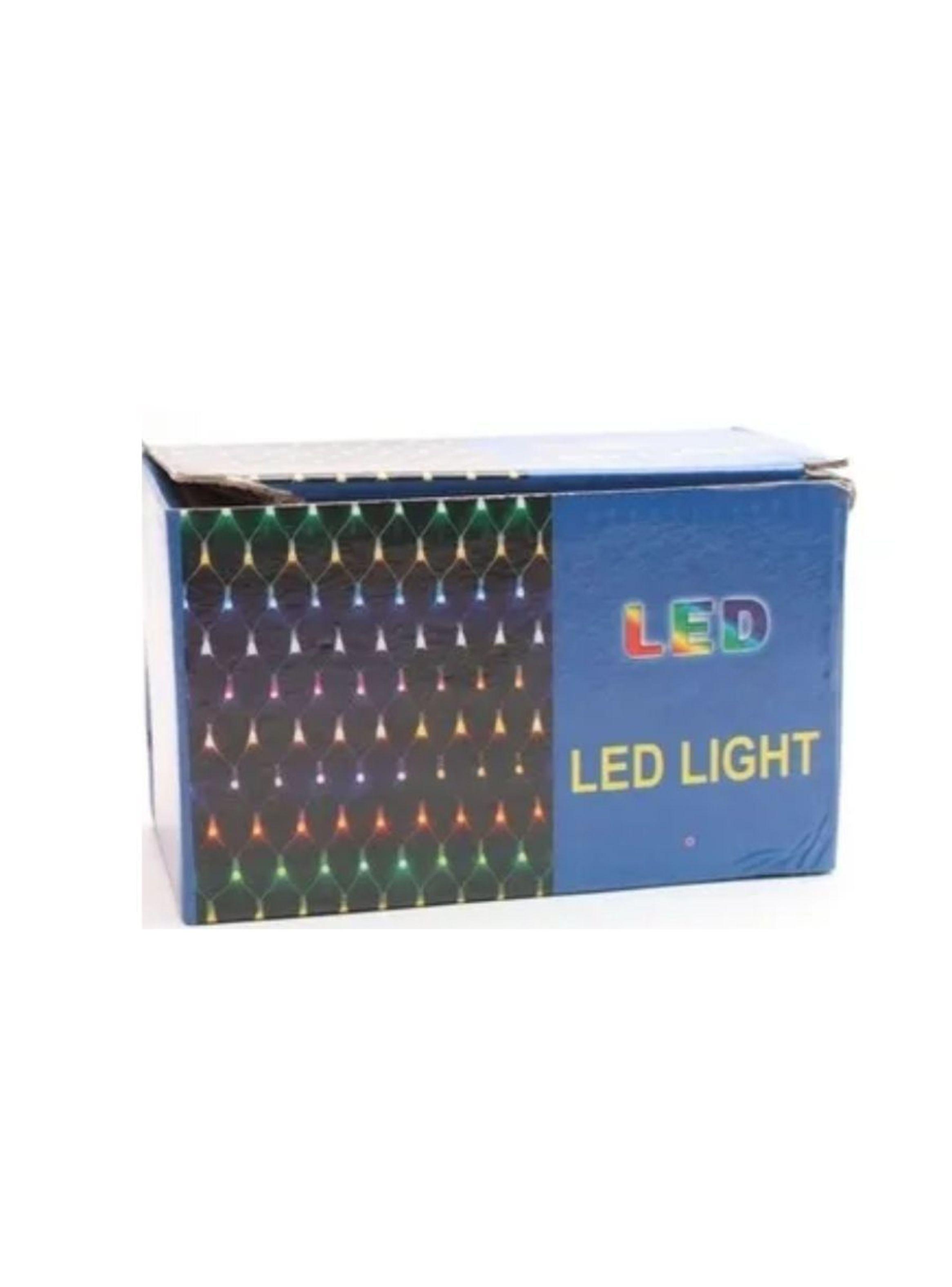 Malla Cascada De Luces Solares 240 LED Amarillo 3x3 Metros-0