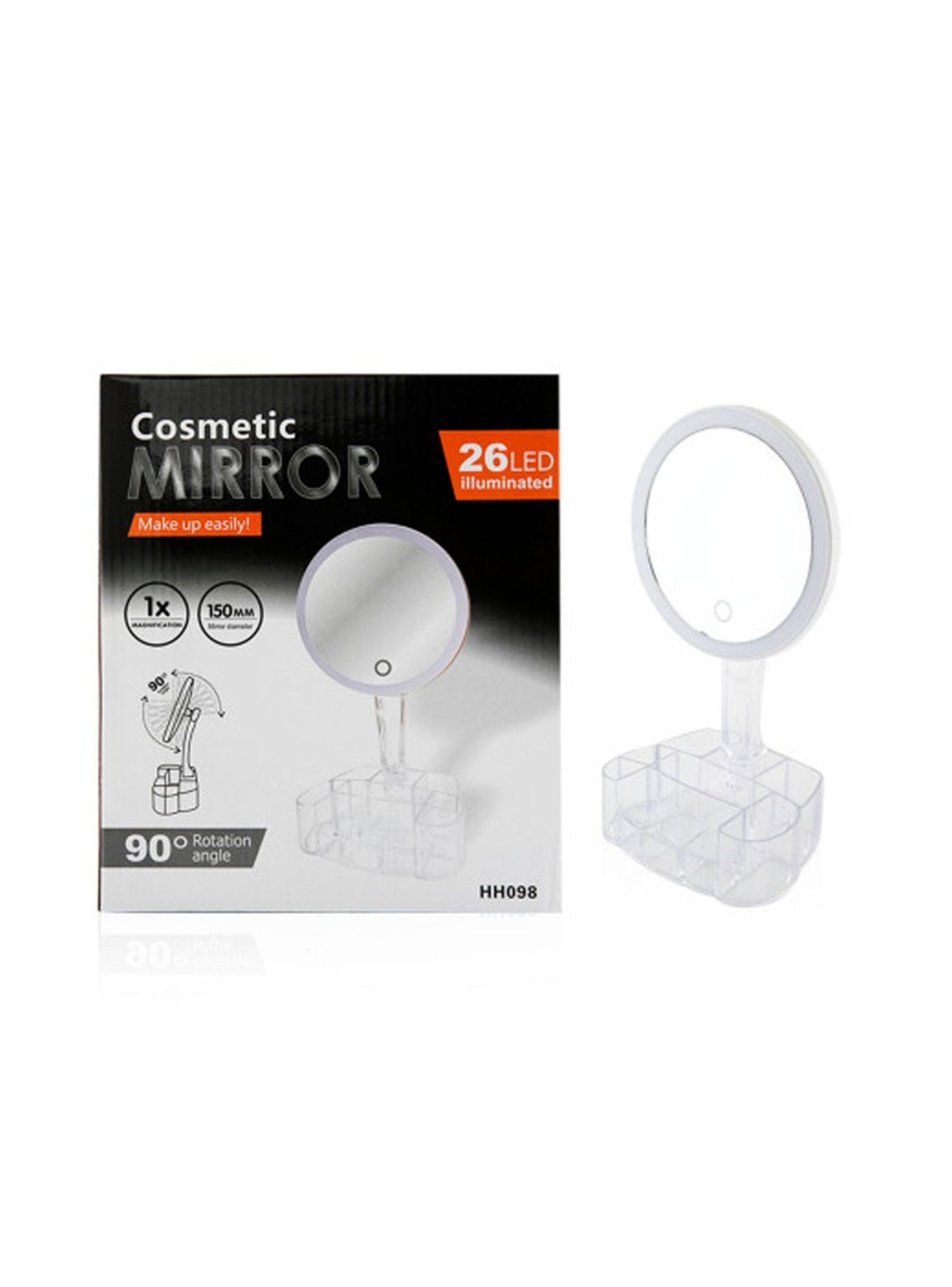 Espejo Organizador De Maquillaje 26 Led 90° Recargable-2