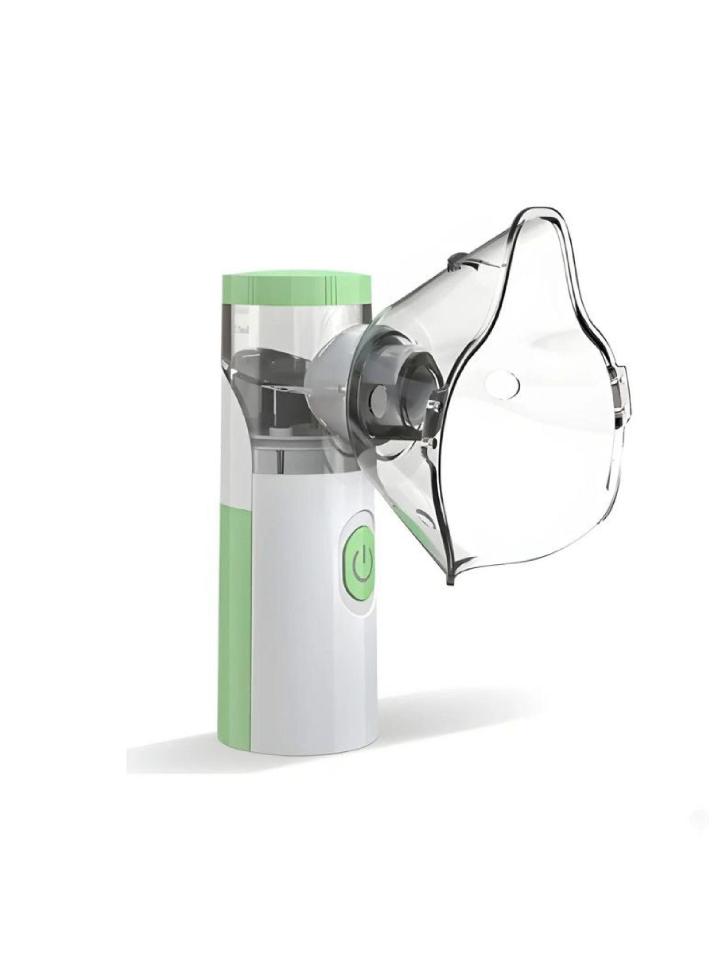 Mini Nebulizador Portatil De Malla Inhalador Adultos Y Niños Verde-4