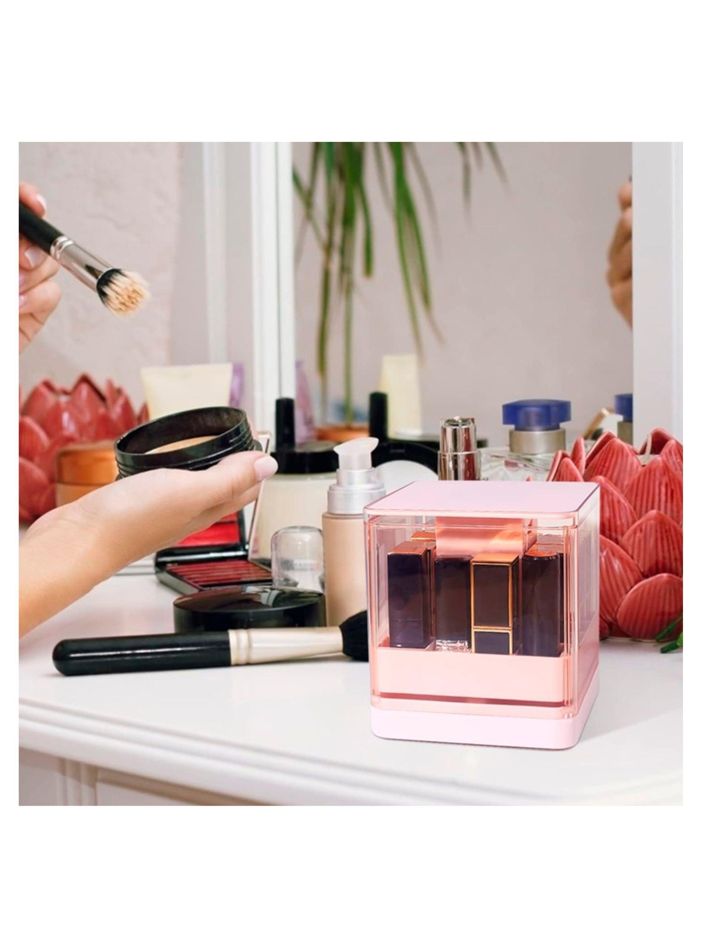 Caja De Maquillaje Organizador De Lápices Labiales Con Tapa-4