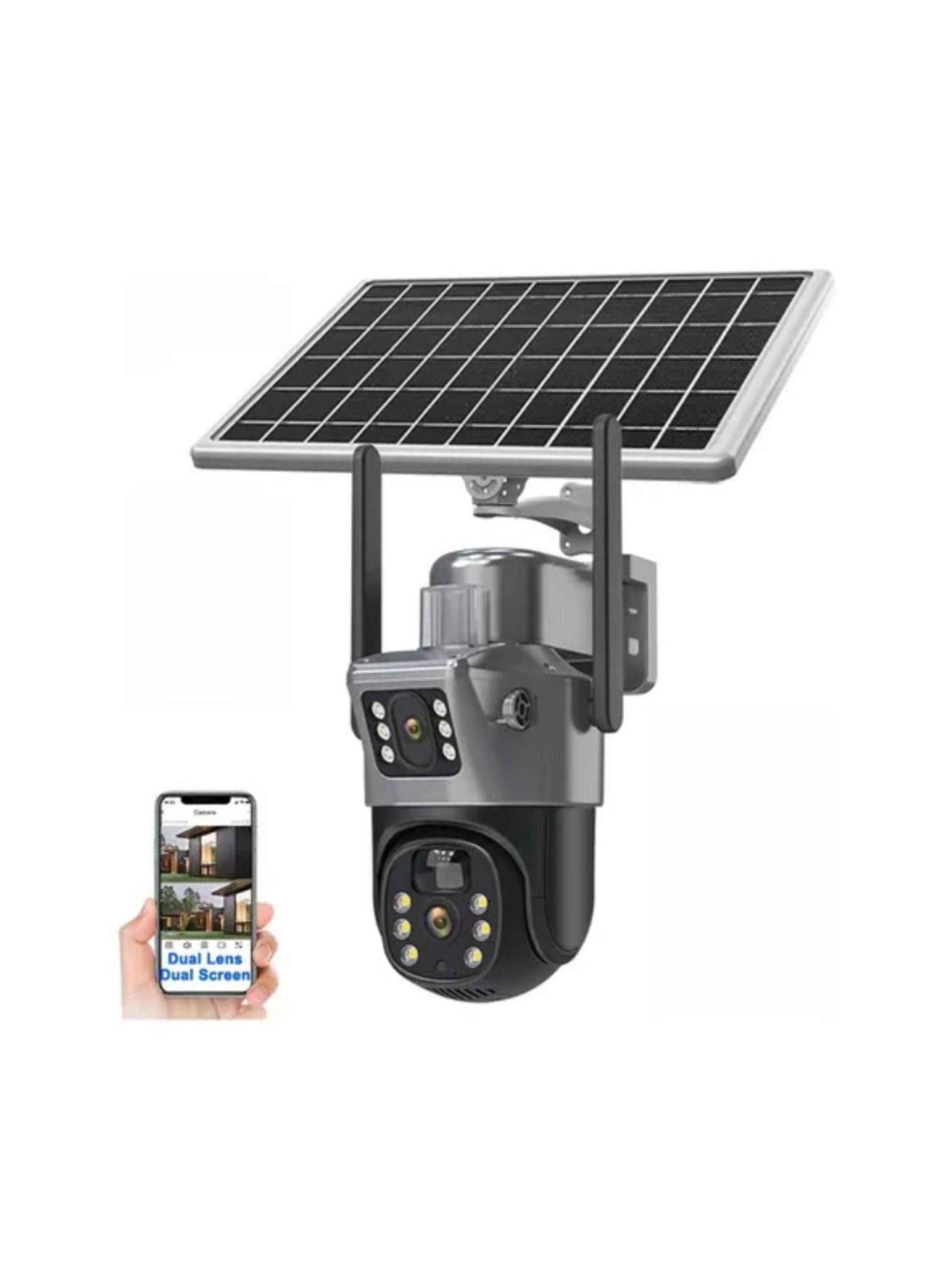 Cámara De Seguridad Inalámbrica Solar Wifi 4K-0