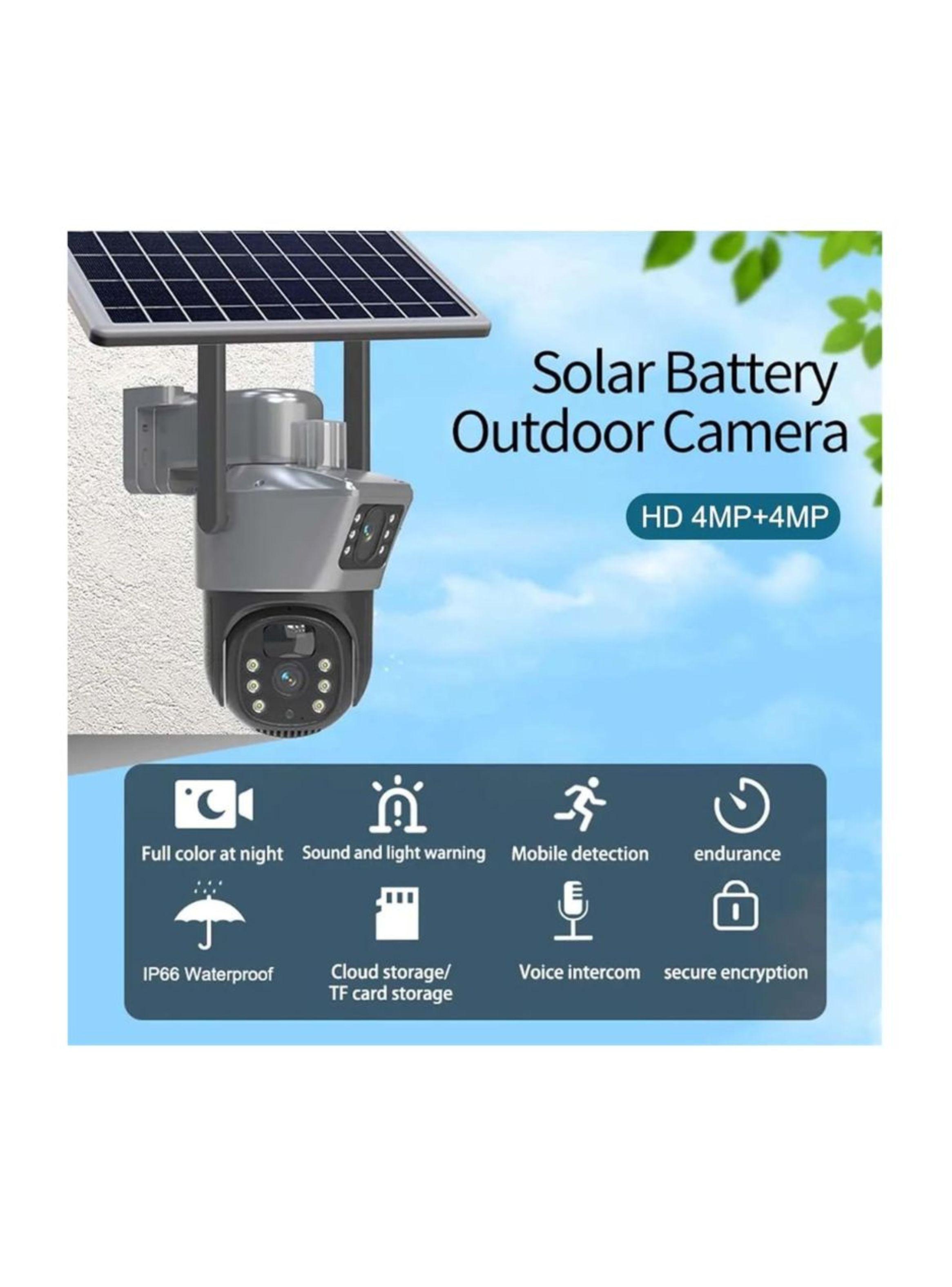 Cámara De Seguridad Inalámbrica Solar Wifi 4K-1