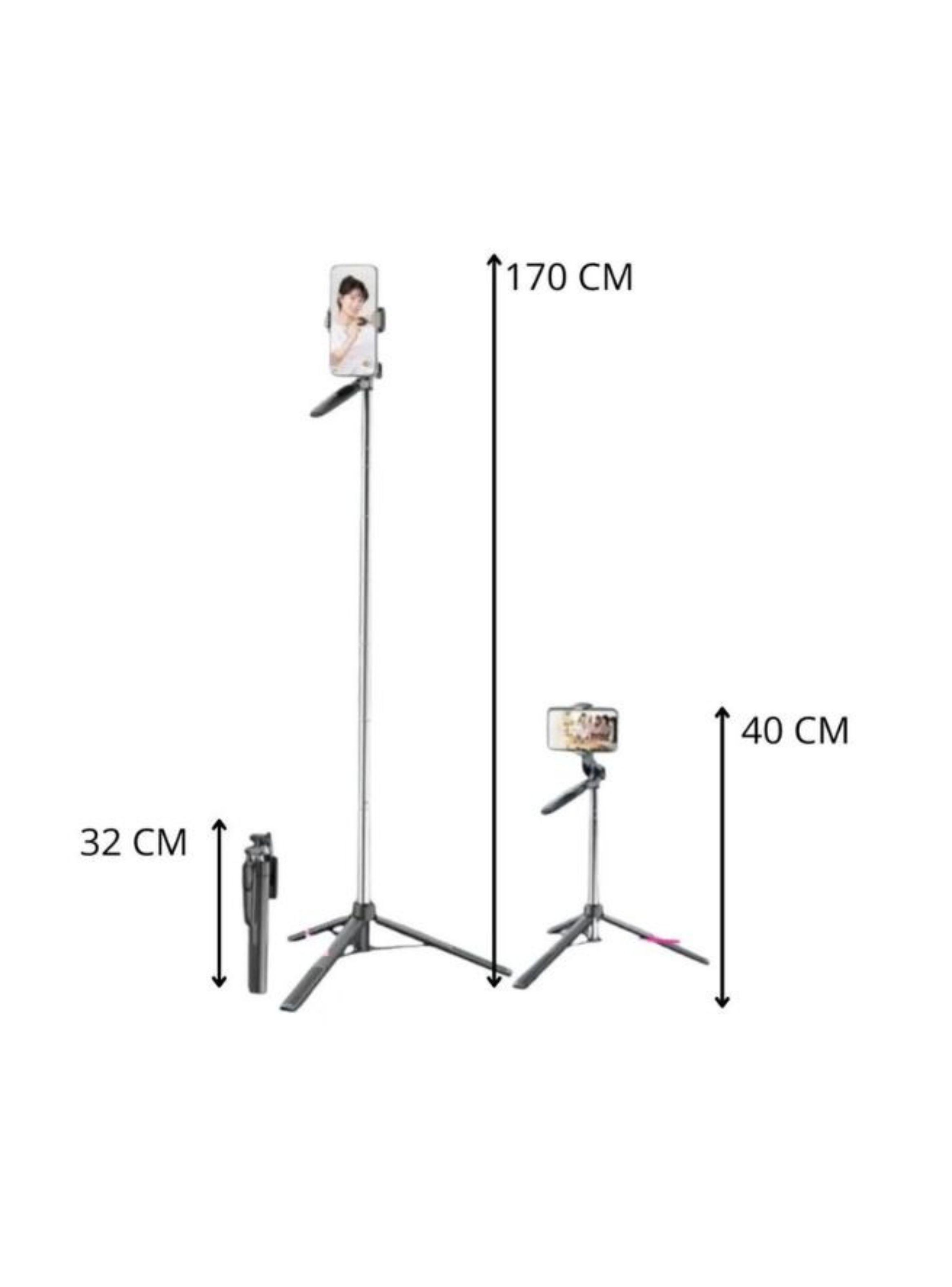 Soporte Trípode Para Celular Con Control Bluetooth Selfie-2