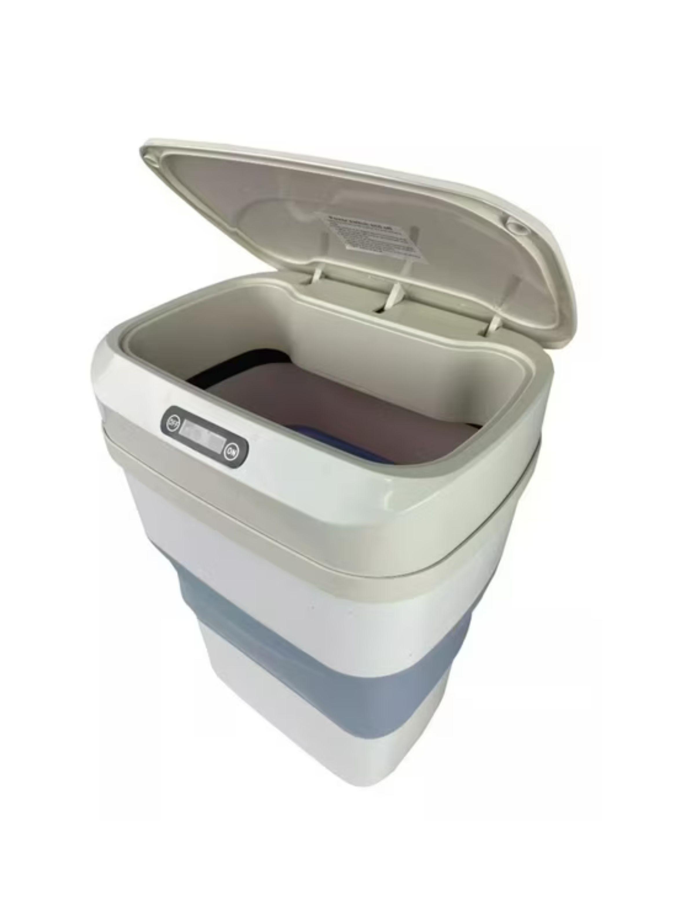 Basurero Inteligente Sensor Movimiento Plegable 17,5l-3