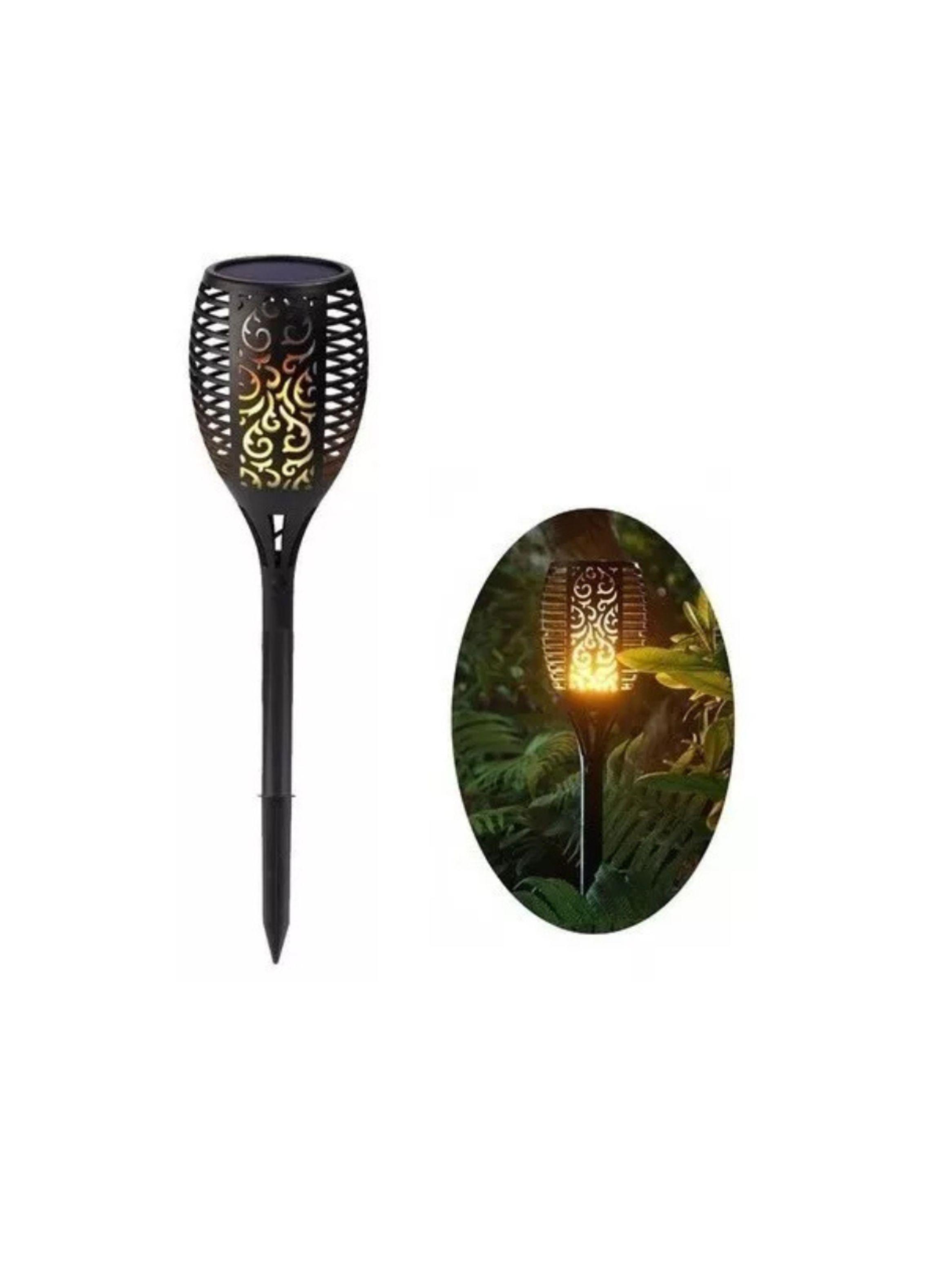 Lampara estaca Exterior Jardin efecto Flama impermeable 51cm-0