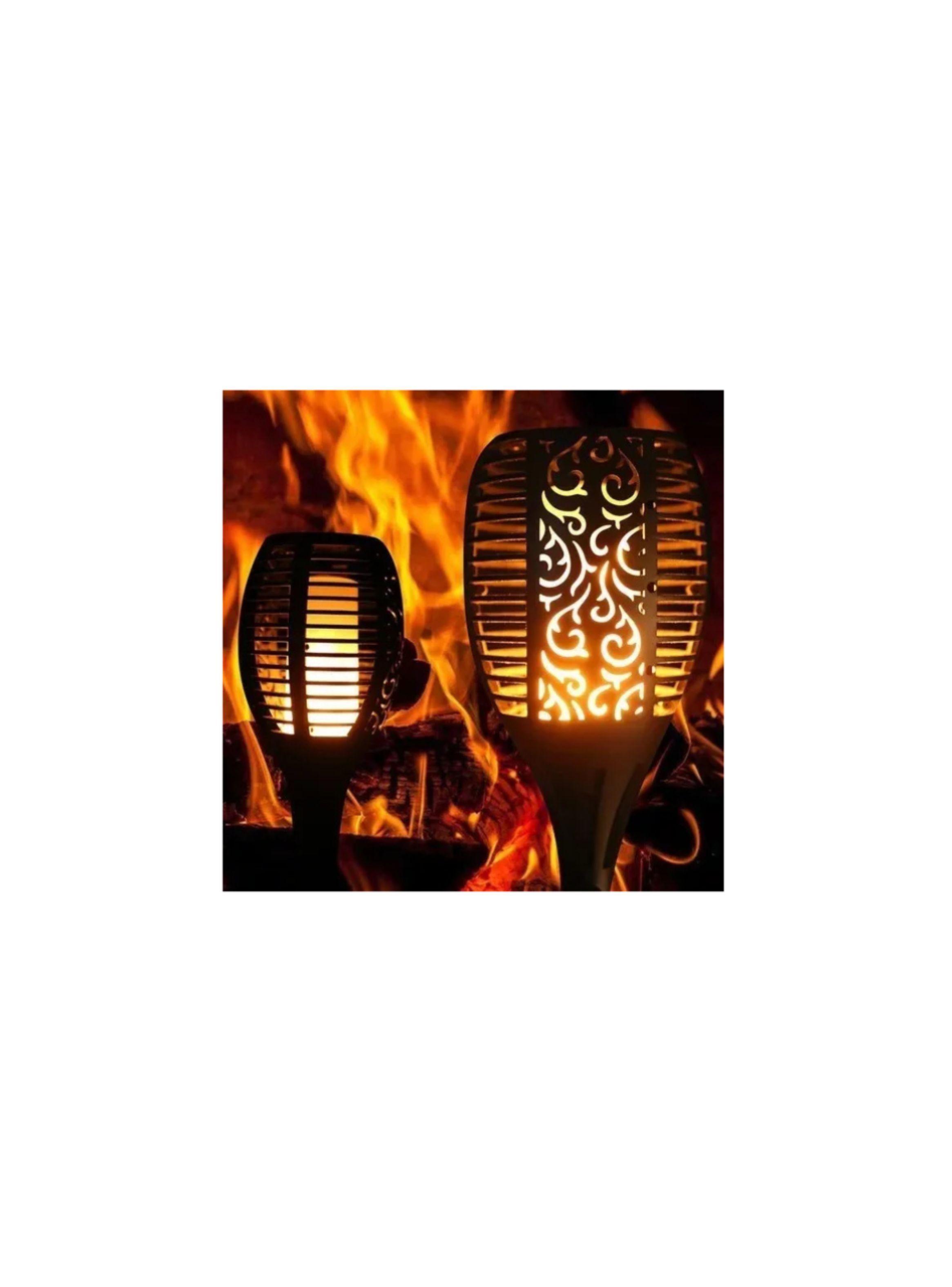 Lampara estaca Exterior Jardin efecto Flama impermeable 51cm-1