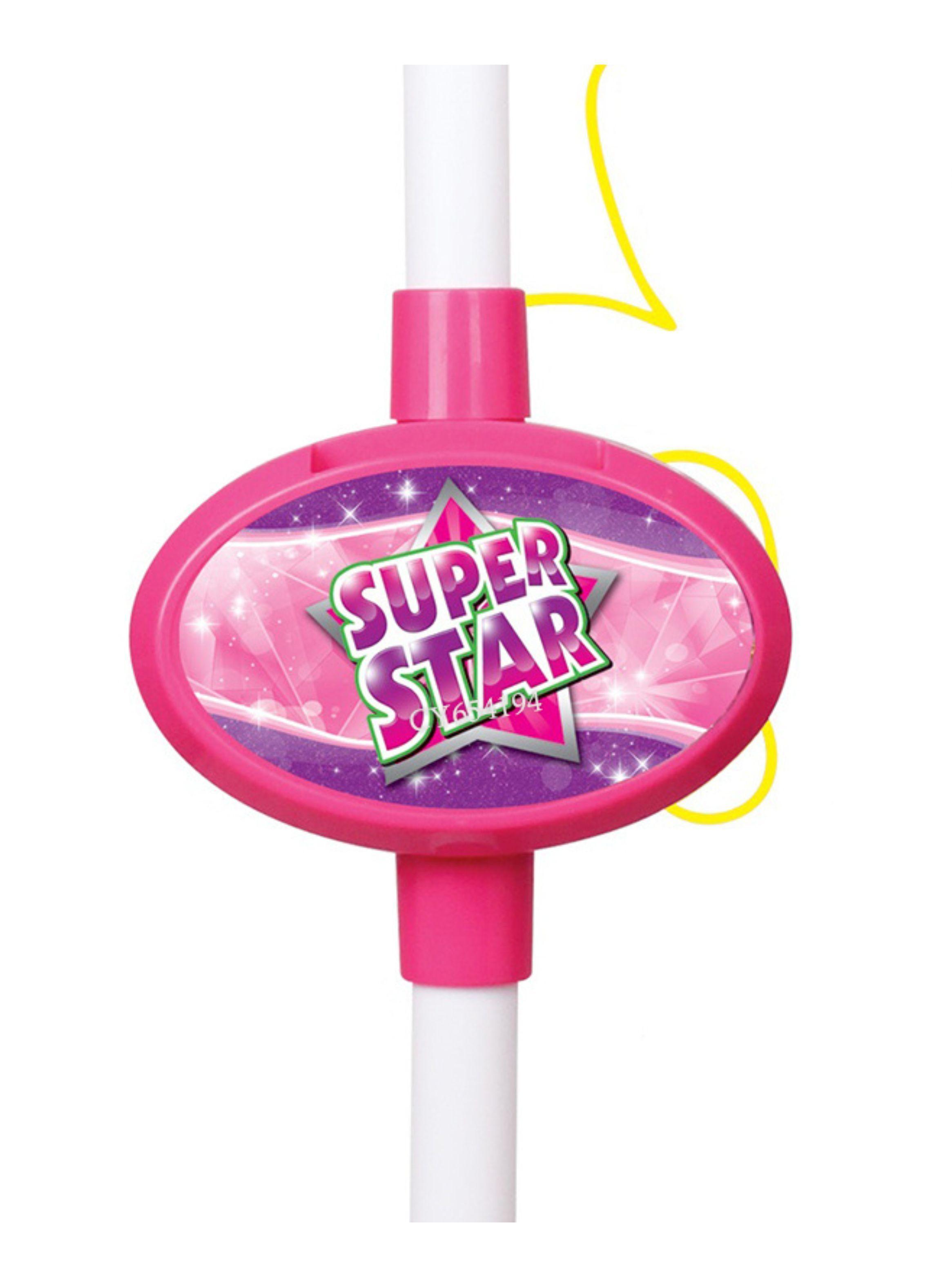 Micrófono Karaoke Pedestal Conexión Mp3 Teléfono Para Niñas-3