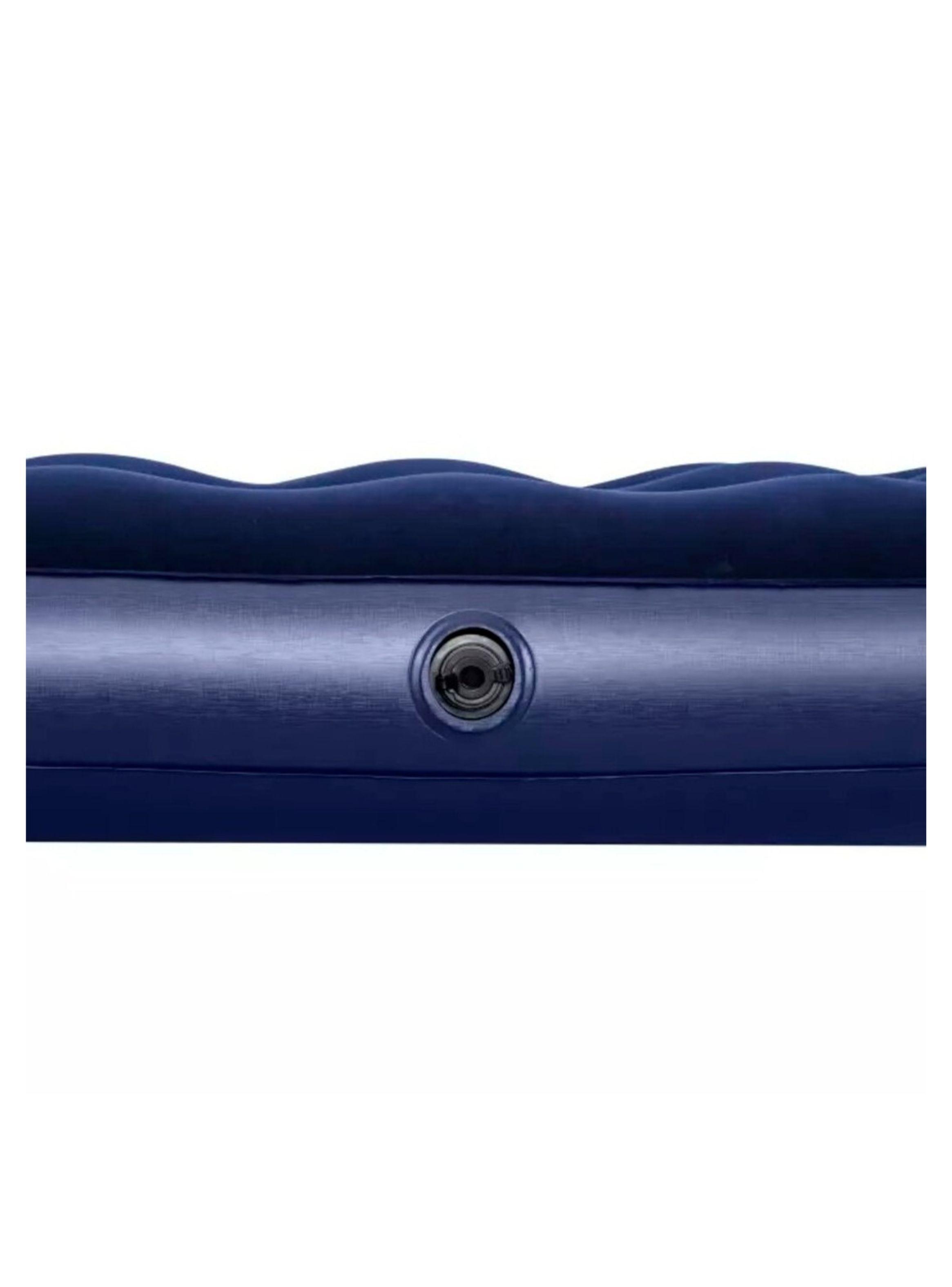 Cama Colchón Inflable Individual 185X76X22Cm Color Azul-3