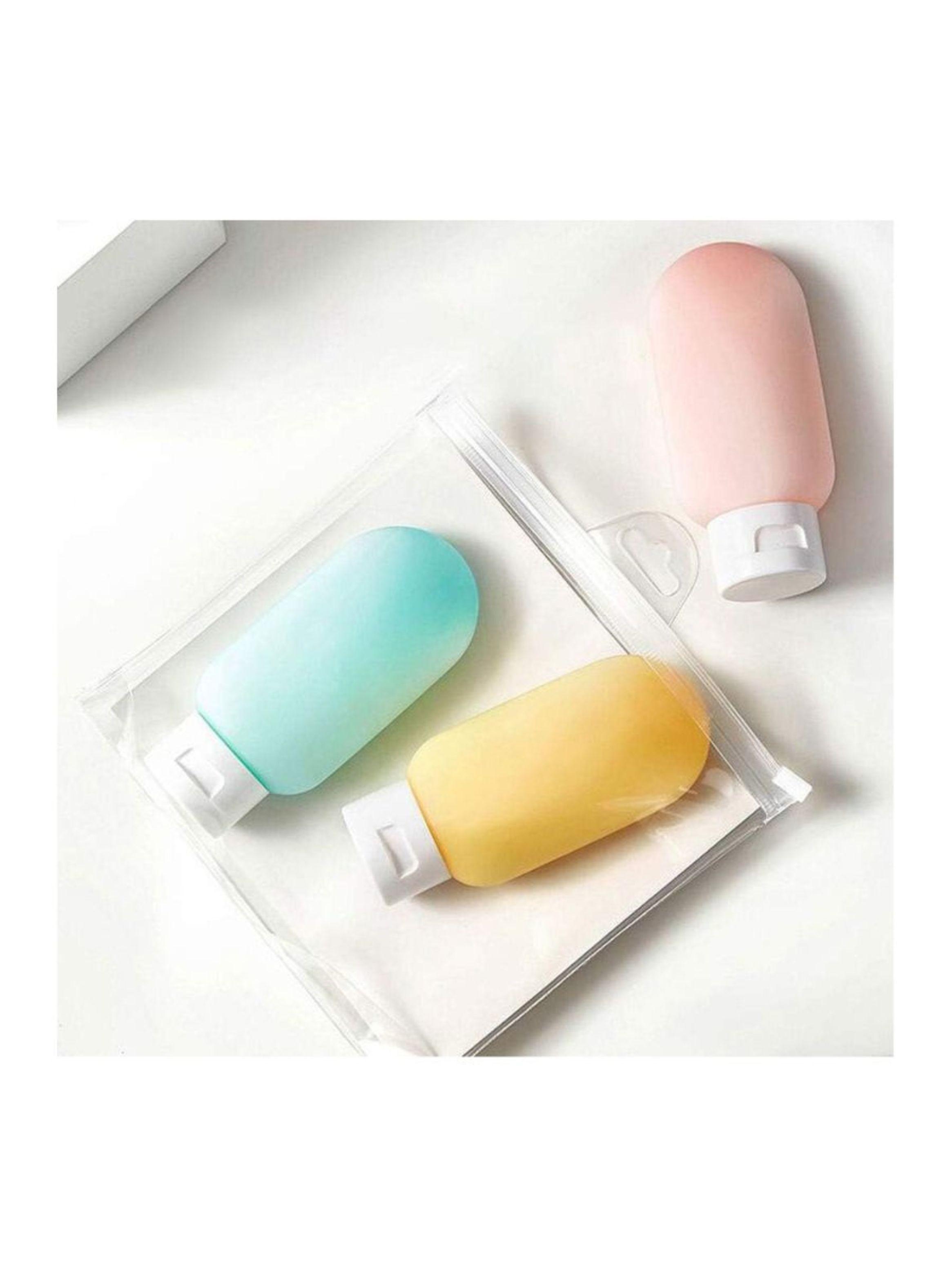 Set 3 Botellas Silicona Recargables Para Viajeros  60 ml-2