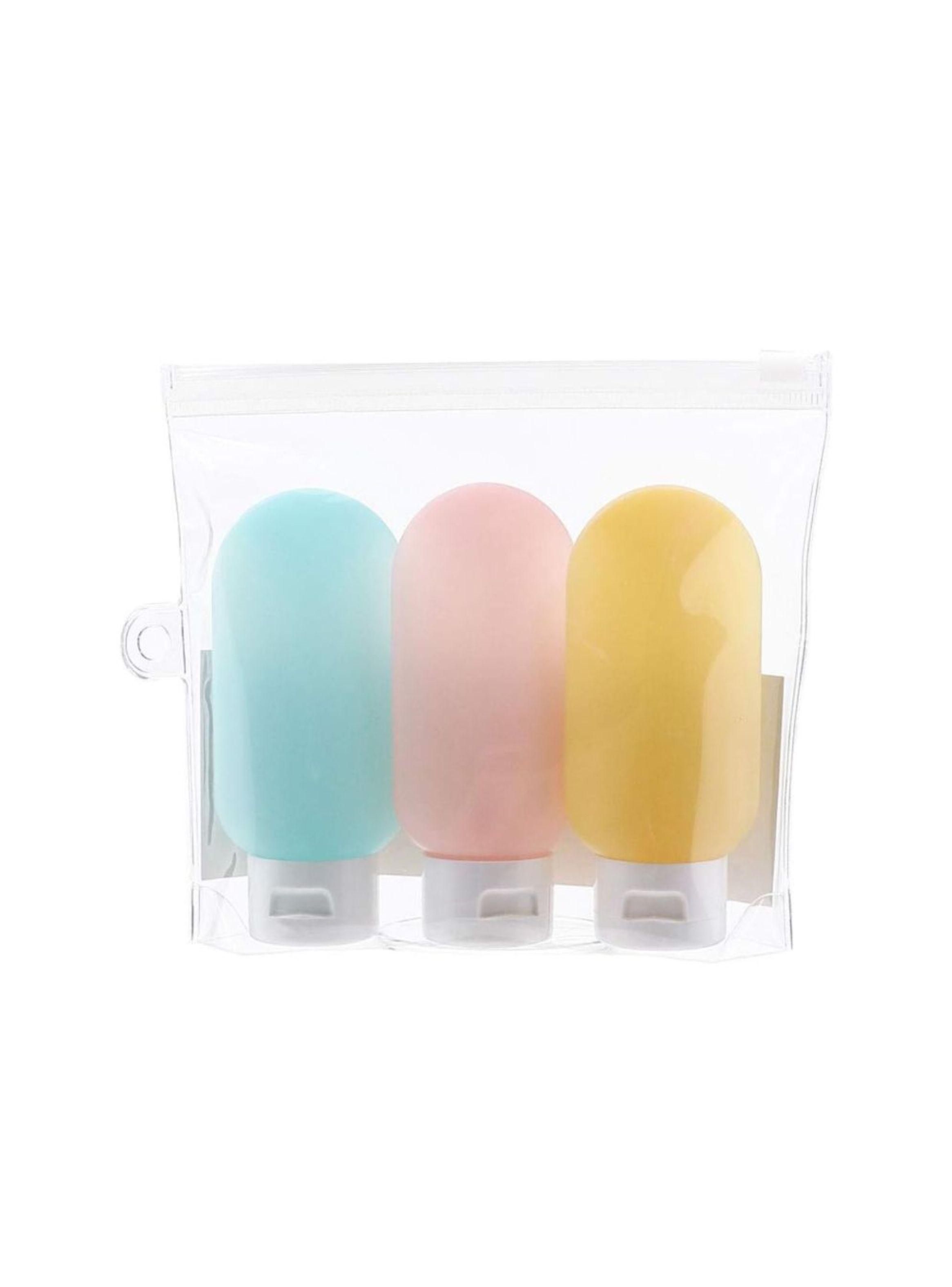 Set 3 Botellas Silicona Recargables Para Viajeros  60 ml-3