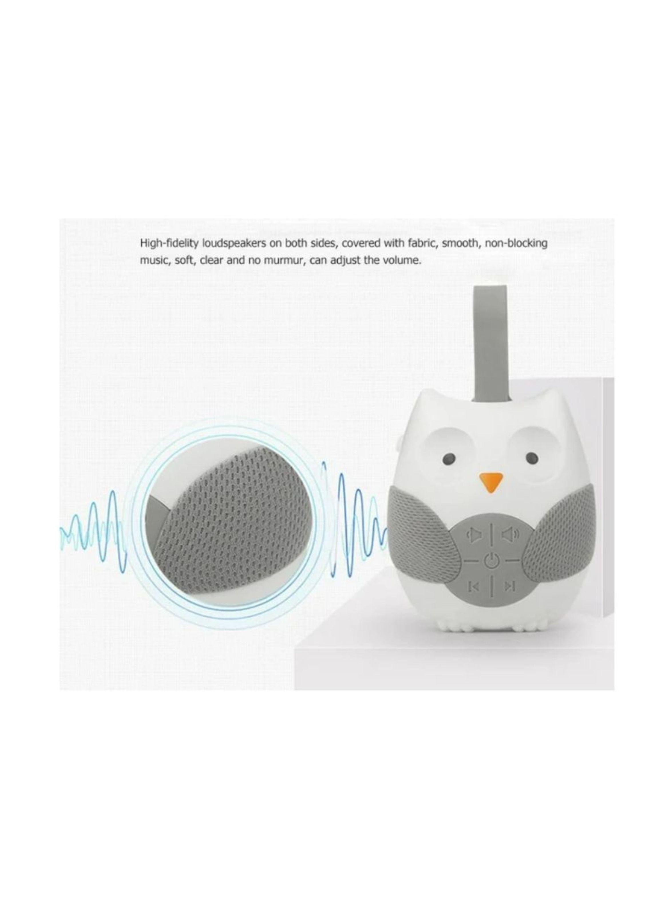 Búho Musical Calmante Portátil Maquina De Ruido Blanco Bebés-3