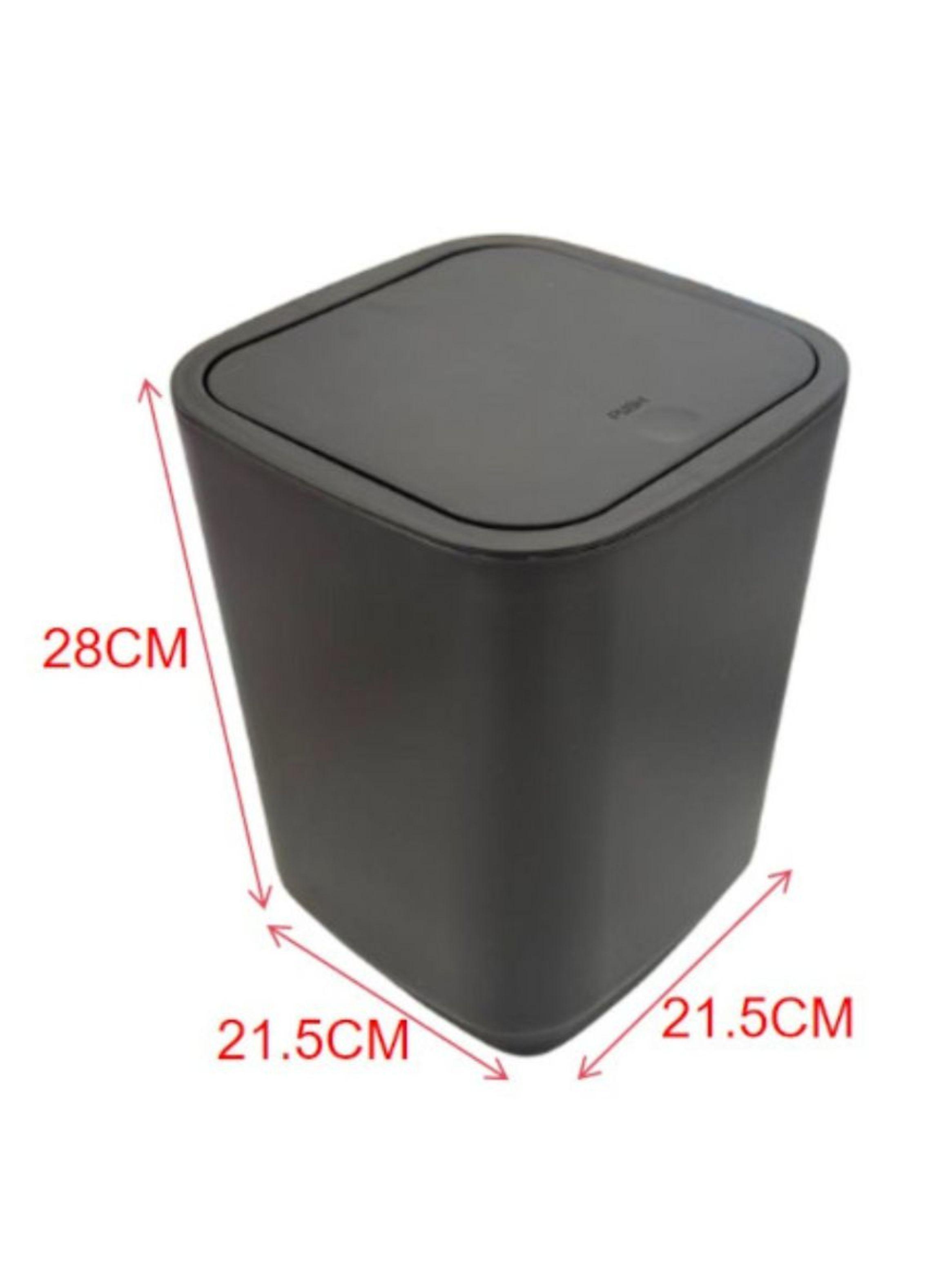 Cesto de Basura Negro 28x21.5 cm-2