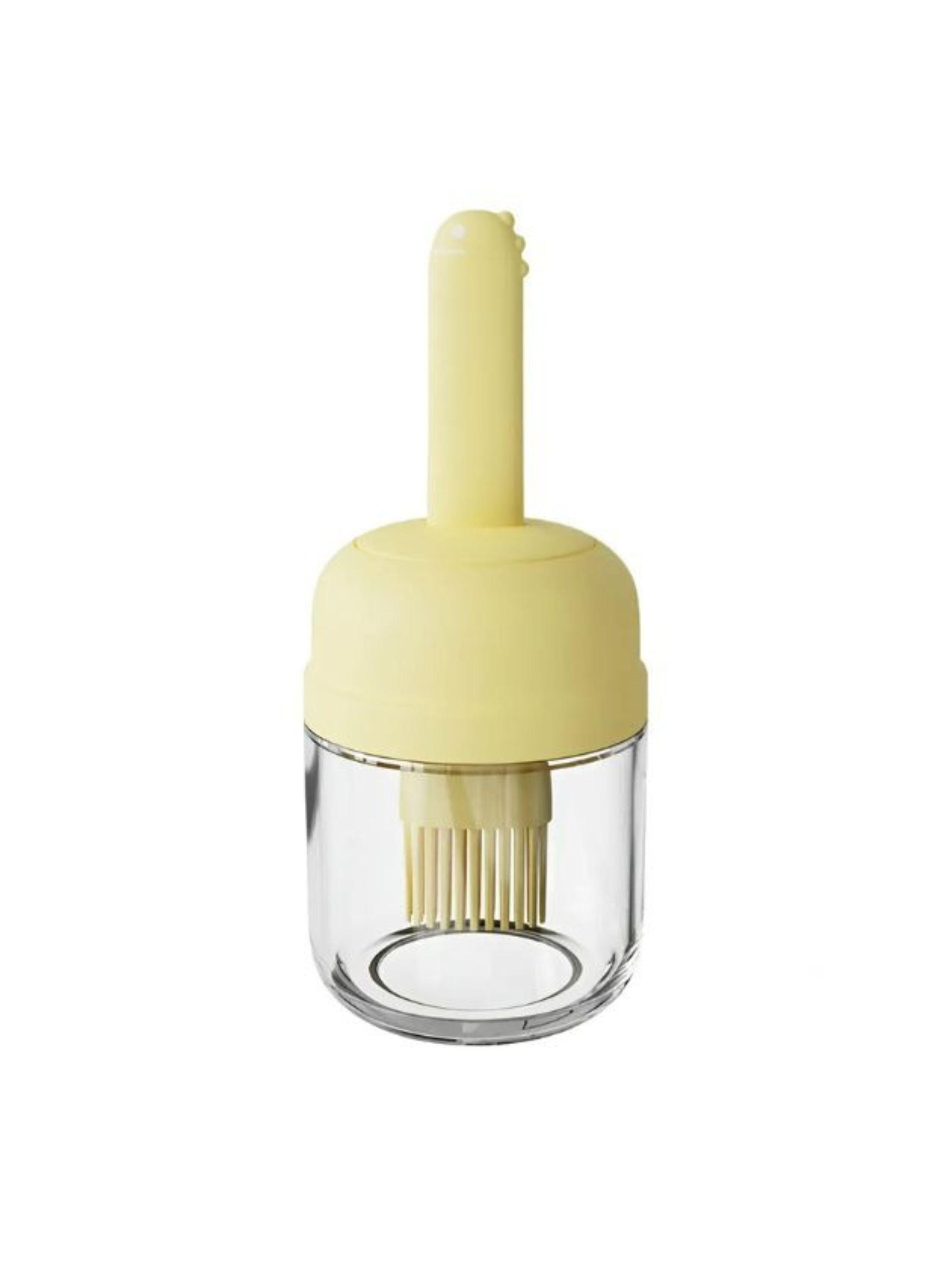 Dispensador De Aceite Vidrio Con Pincel Brocha Silicona Cocina-0