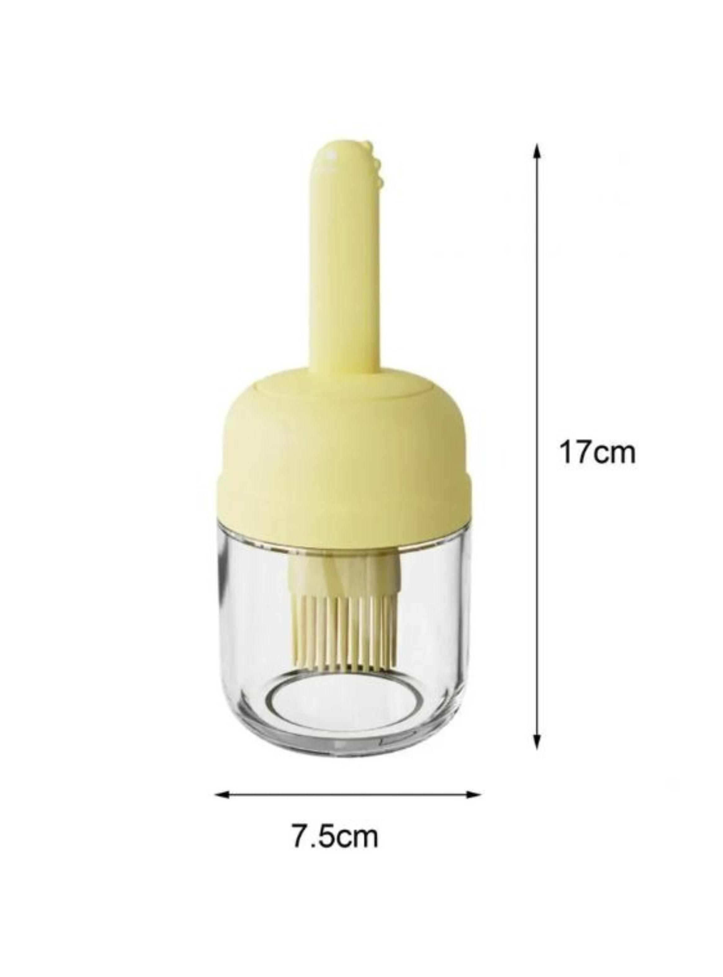 Dispensador De Aceite Vidrio Con Pincel Brocha Silicona Cocina-1