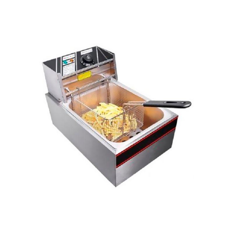 Freidora Eléctrica Sobremes 1 Tacho Modelo Hef-81 Línea Económica-0