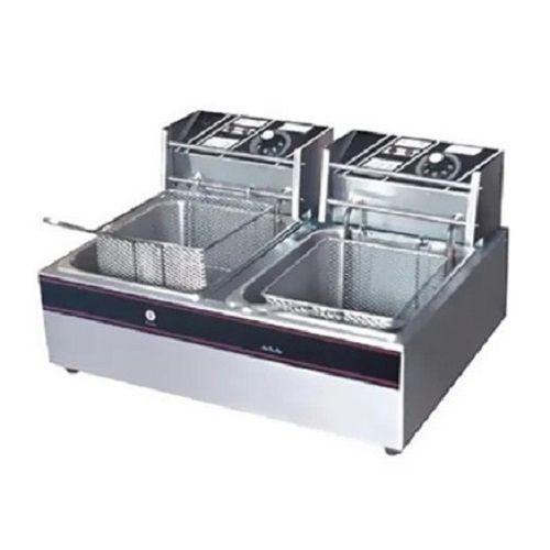Freidora Eléctrica Sobremesa 2 Tachos Modelo Hef-82 Línea Económica-0