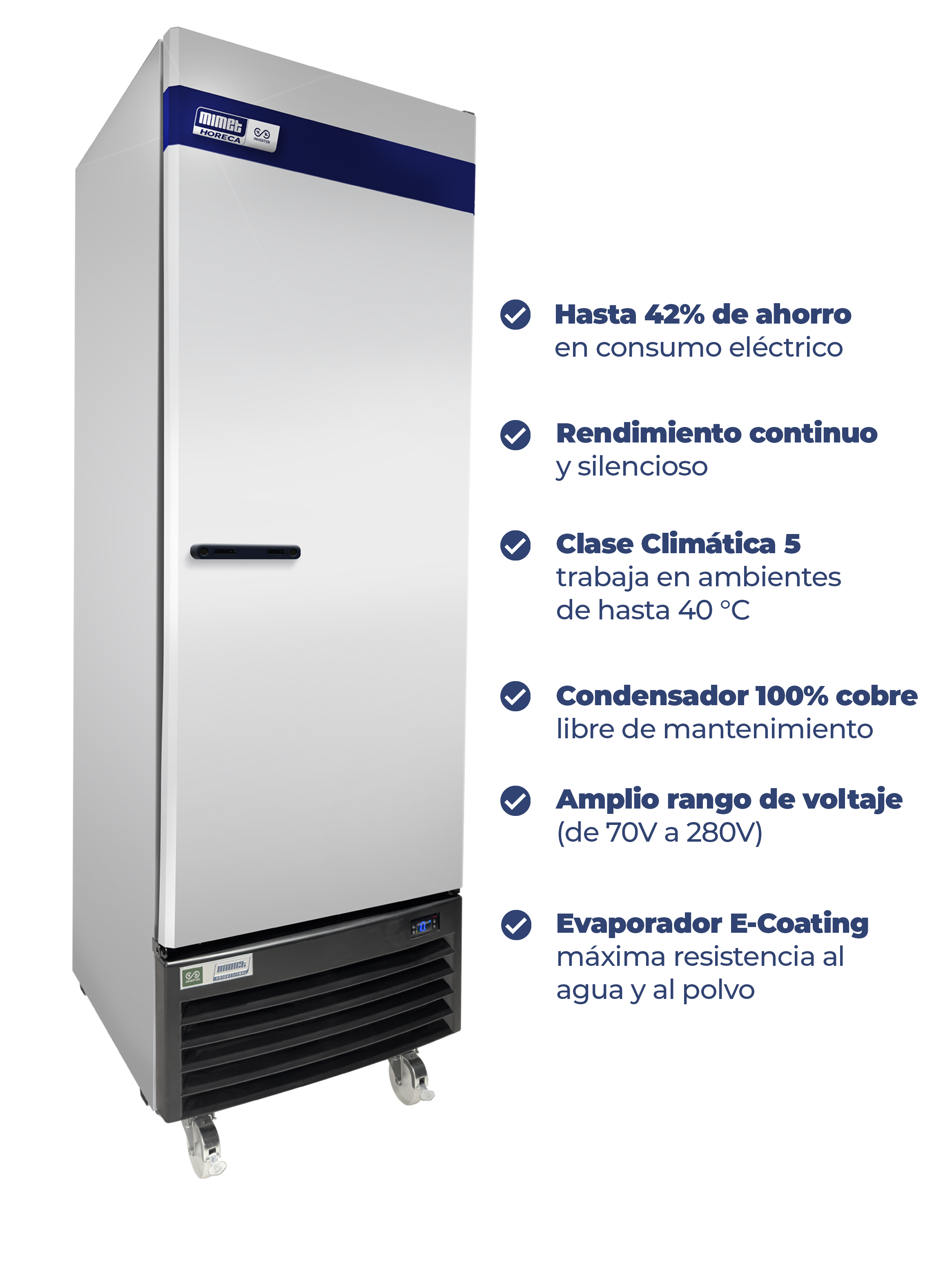 REFRIGERADOR INDUSTRIAL DE ACERO INOXIDABLE MIMET HV-19 -4
