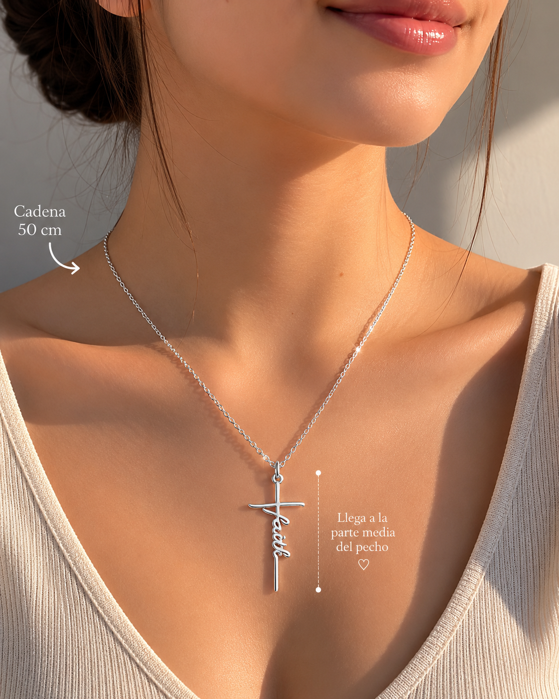 Collar Rode | Cruz en Acero — Alegría Genuina de la Fe ???-2