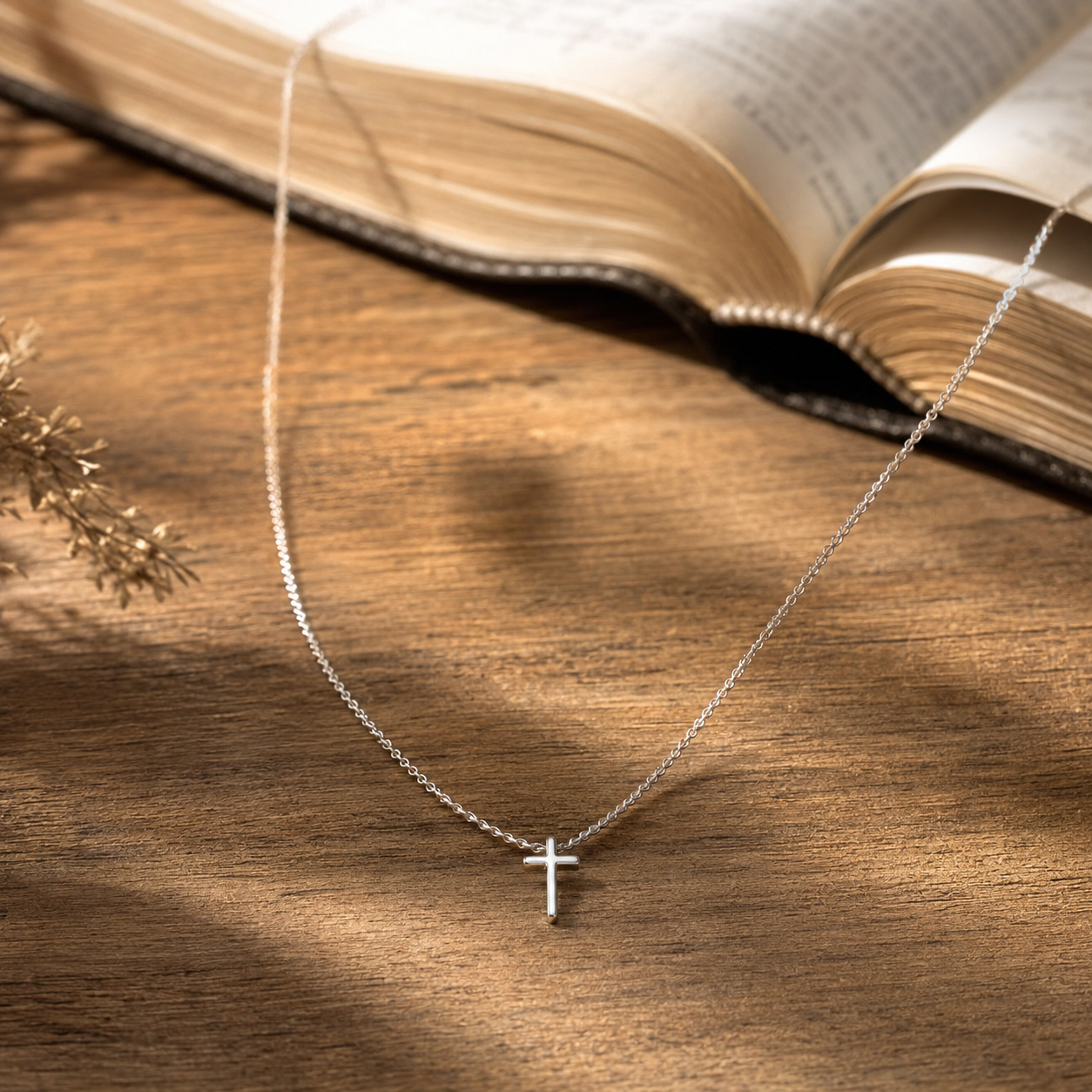 Collar Elí | Cruz en Plata 925 — Fidelidad que Prepara ??-2