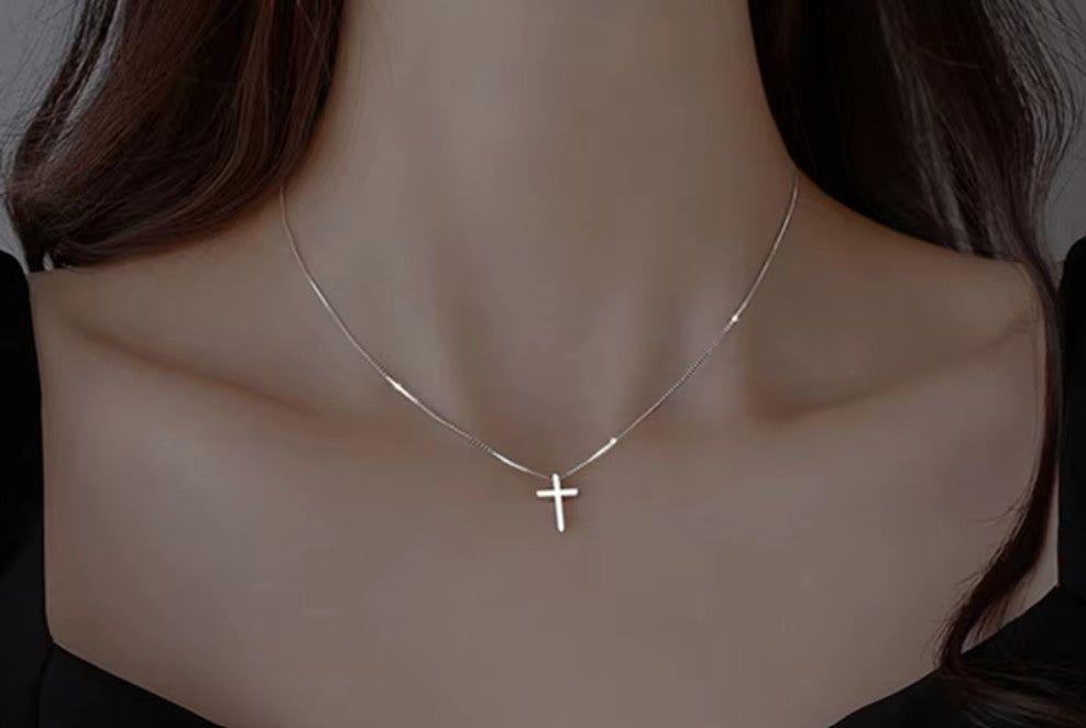 Collar Elí | Cruz en Plata 925 — Fidelidad que Prepara ??-0