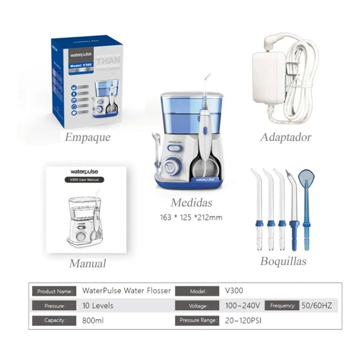 Irrigador Bucal Limpiador Dental Waterpik V300-4