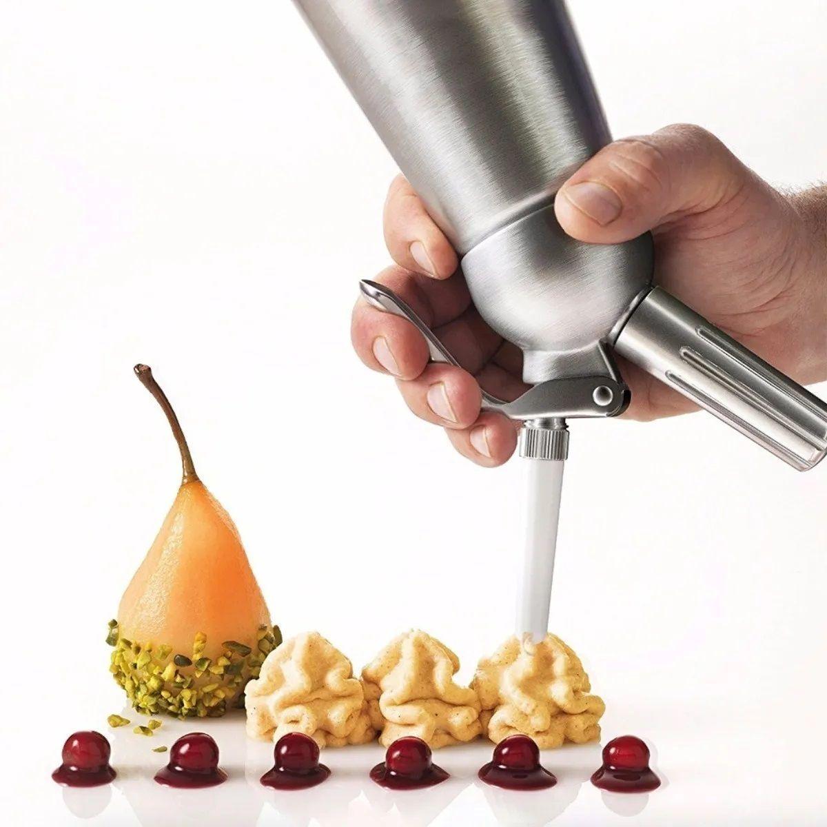 Sifon Crema Batida Dispensador Chantilly De Acero -3