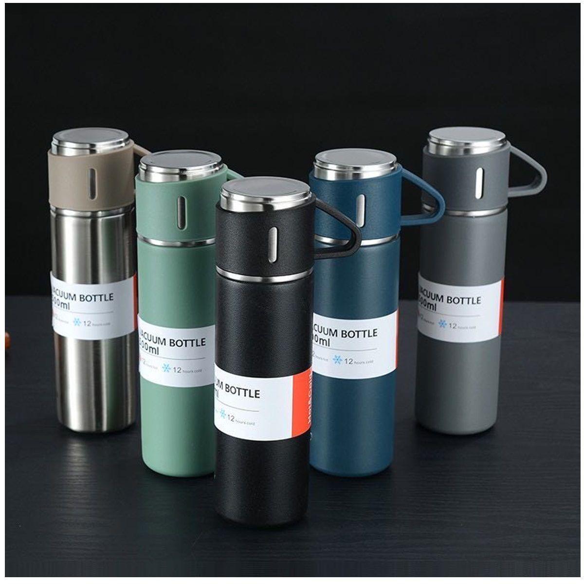 Set Termos De Agua Caliente Vasos Termicos Cafe + 3 Tazas-2