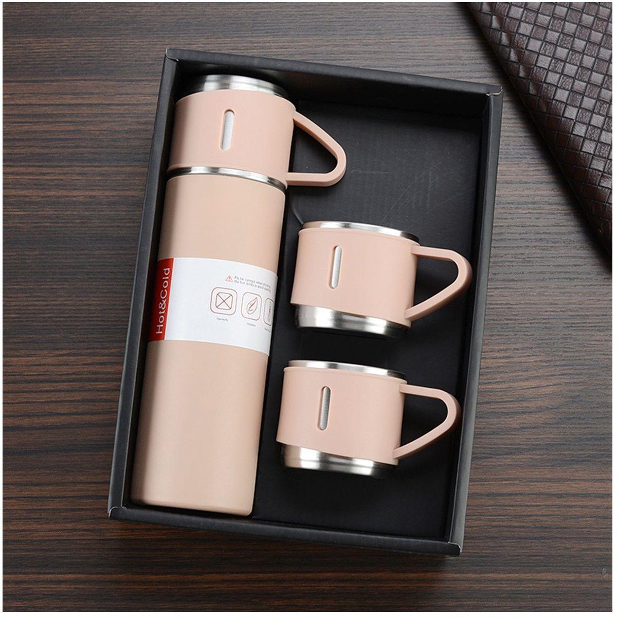 Set Termos De Agua Caliente Vasos Termicos Cafe + 3 Tazas-3