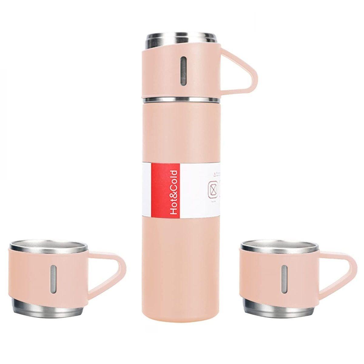 Set Termos De Agua Caliente Vasos Termicos Cafe + 3 Tazas-2