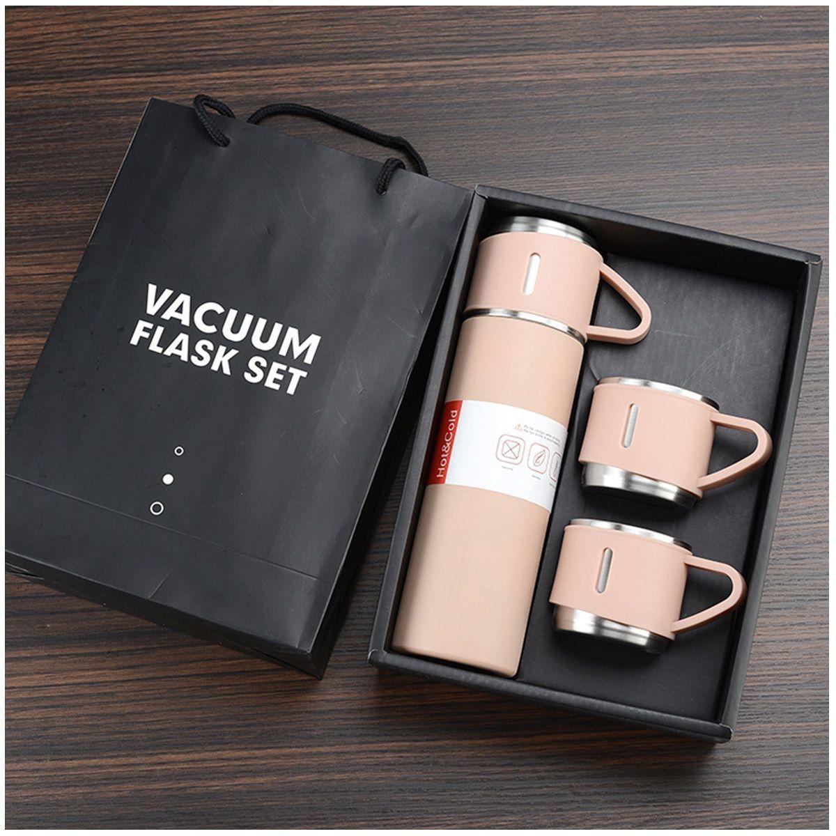 Set Termos De Agua Caliente Vasos Termicos Cafe + 3 Tazas-1