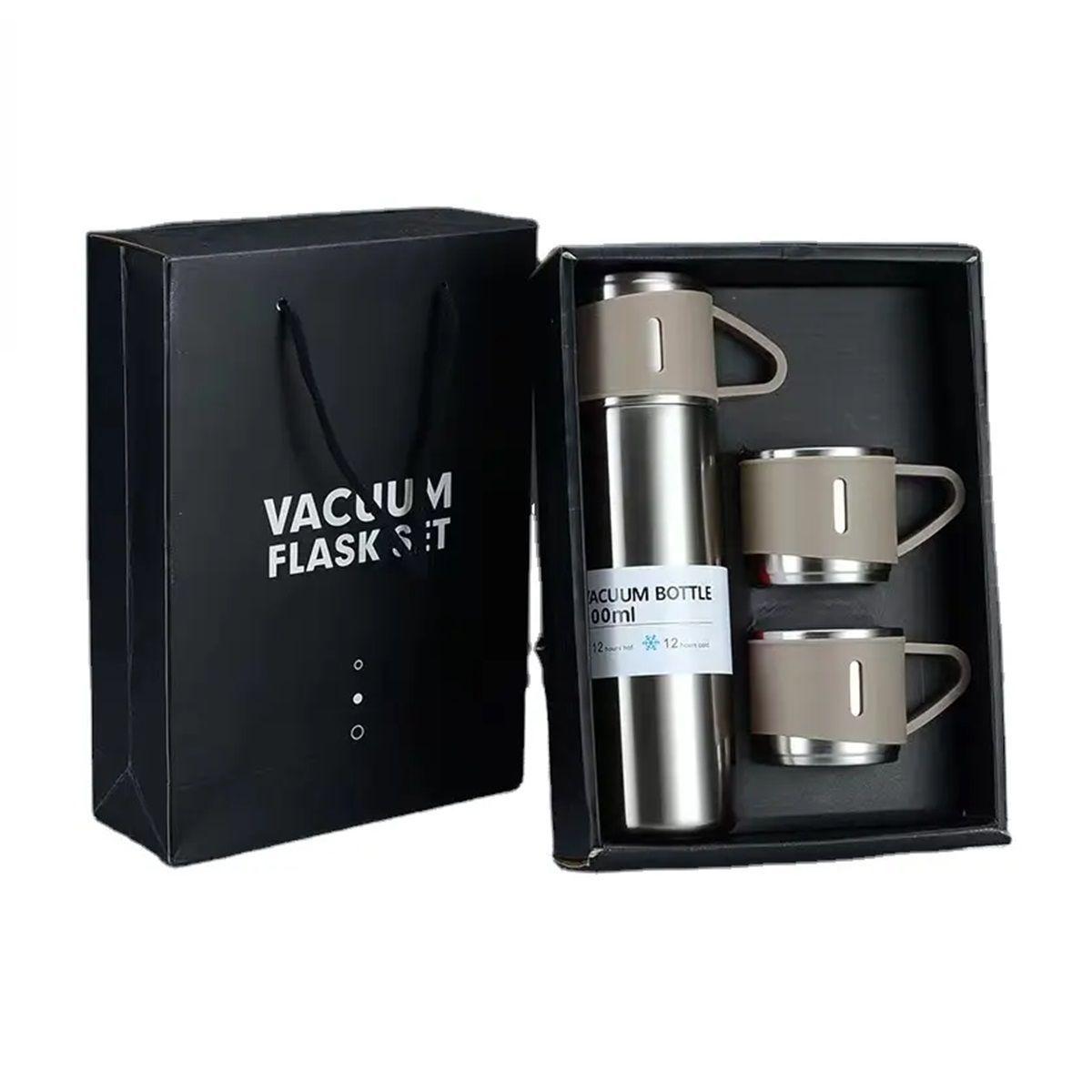 Set Termos De Agua Caliente Vasos Termicos Cafe + 3 Tazas-0