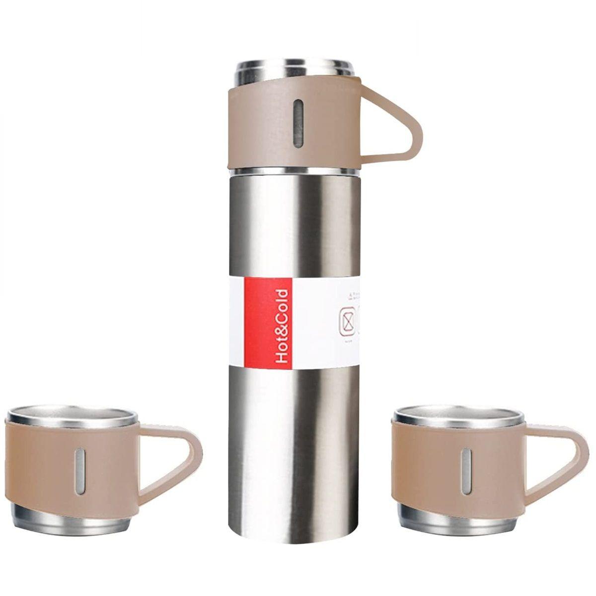 Set Termos De Agua Caliente Vasos Termicos Cafe + 3 Tazas-2