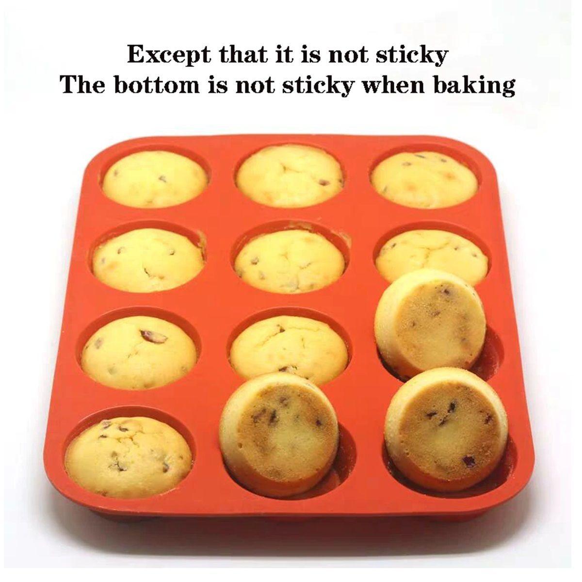 Molde Silicona Cupcake Economicos Muffin 12 Und-3