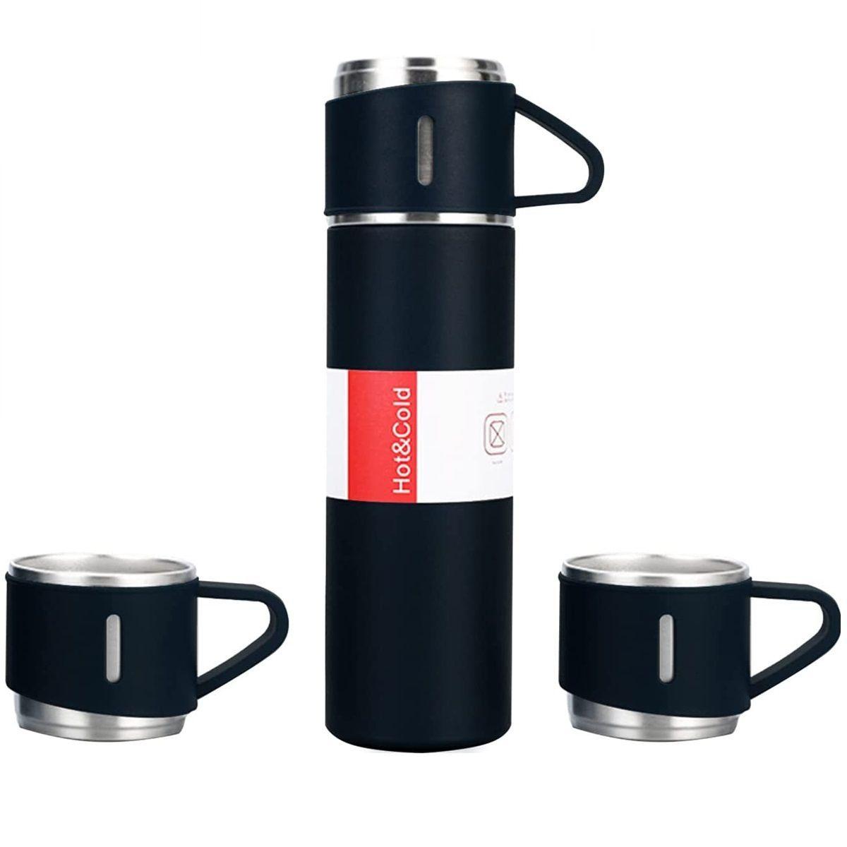 Set Termos De Agua Caliente Vasos Termicos Cafe + 3 Tazas-1