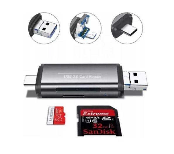 Adaptador Otg Tipo C 3 En 1 Para Pc / Celular-3