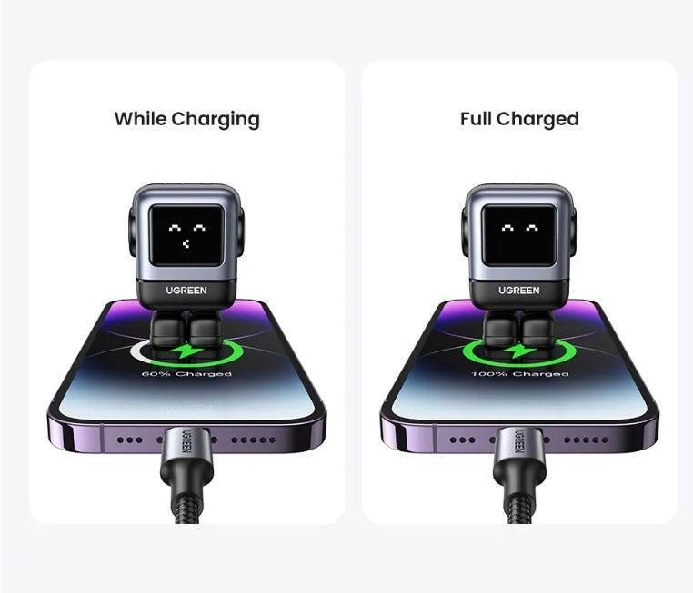 Cargador Multipuerto Rápido 30w Diseño Robot Ugreen-2