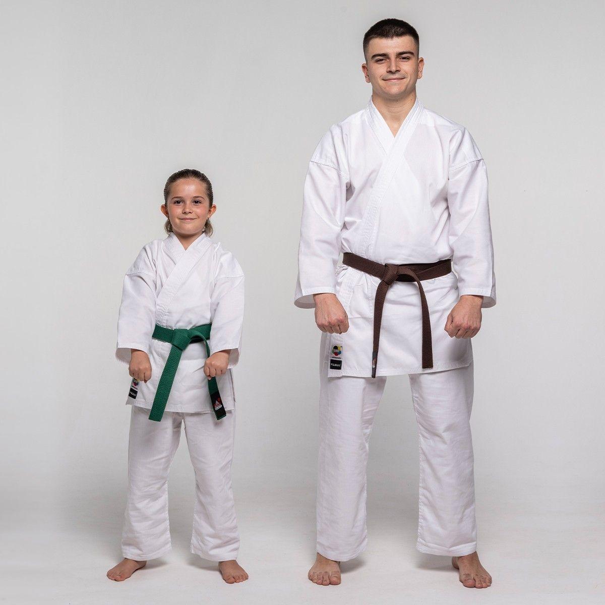 Kimono Gi Karate FUJIMAE Basic Blanco (135cm a 145cm)-3