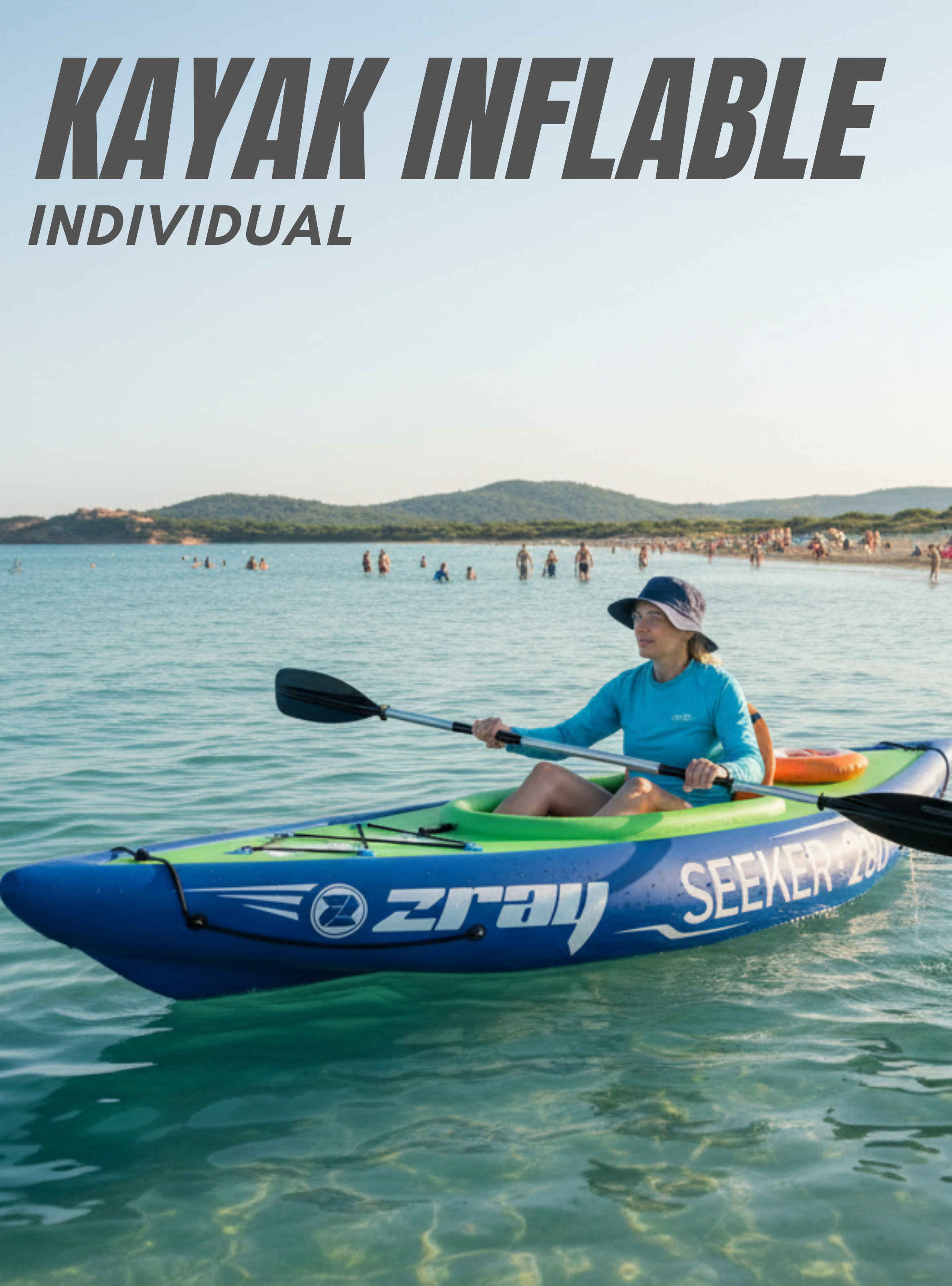 Kayak Inflable Individual  -3