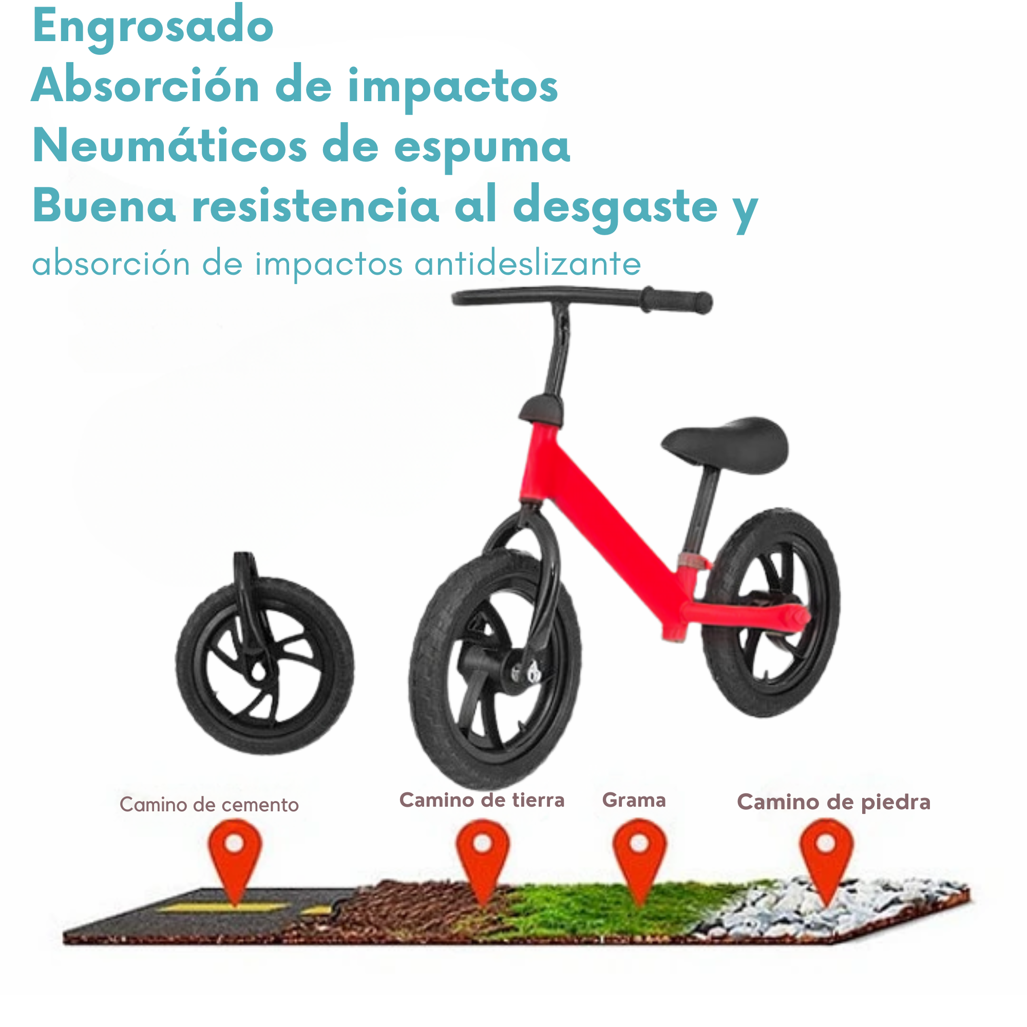 Bicicleta Equilibrio Juego Niño Sin Pedales Auto Aprendizaje-2