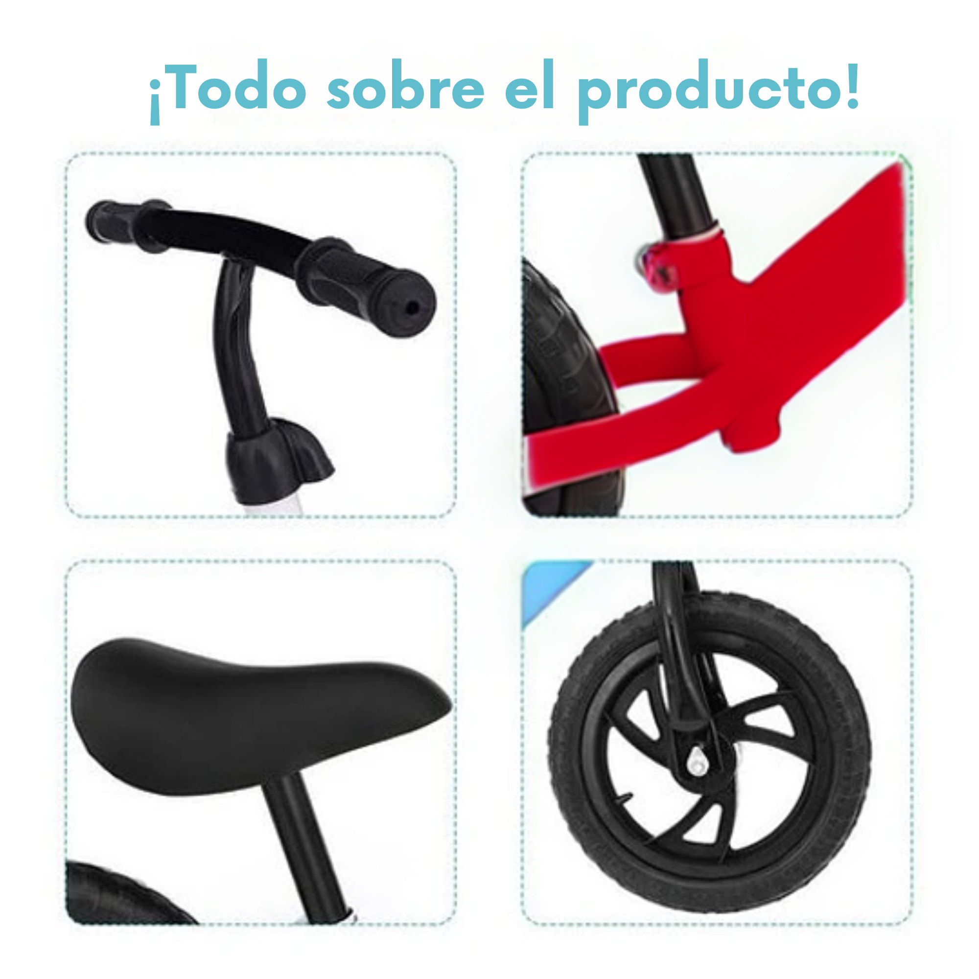 Bicicleta Equilibrio Juego Niño Sin Pedales Auto Aprendizaje-3