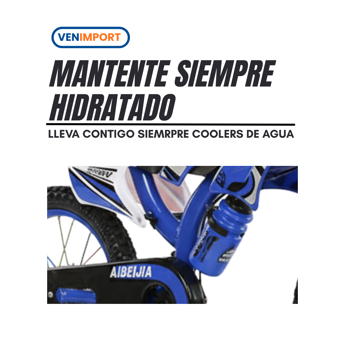Bicicleta Infantil aro 16 Azul con Dise o de Moto-6