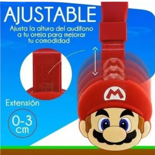 Auriculares Bluetooth Mario Bros Inalámbricos Niño  -2