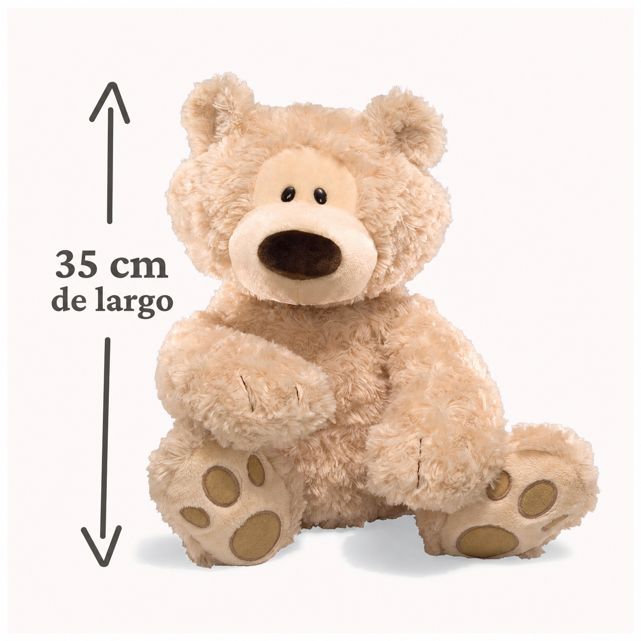 Peluche Sensorial Oso Polar Pesado 1 8 Kg aprox 35 cm alto x 28 cm ancho-1