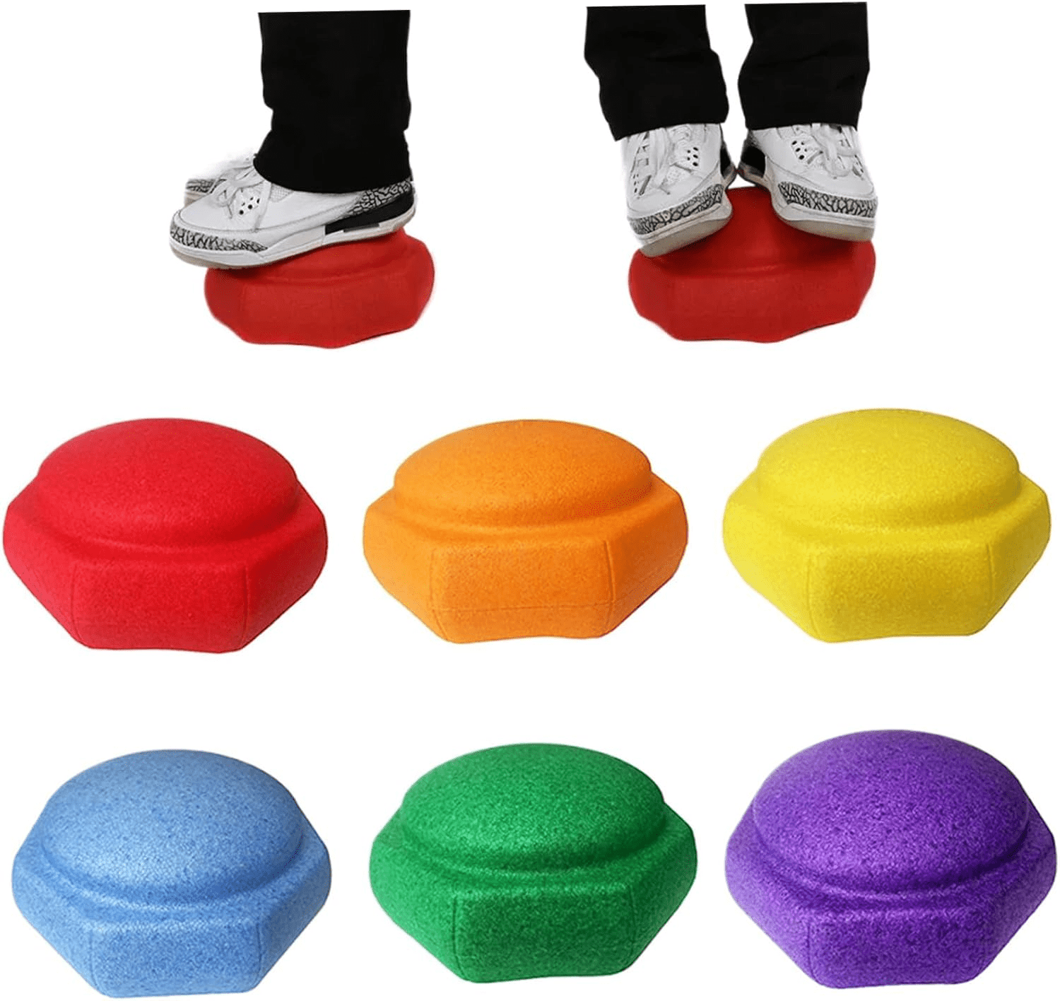 Stepping Stones Hexagonales Set 6 Piedras de Equilibrio-2