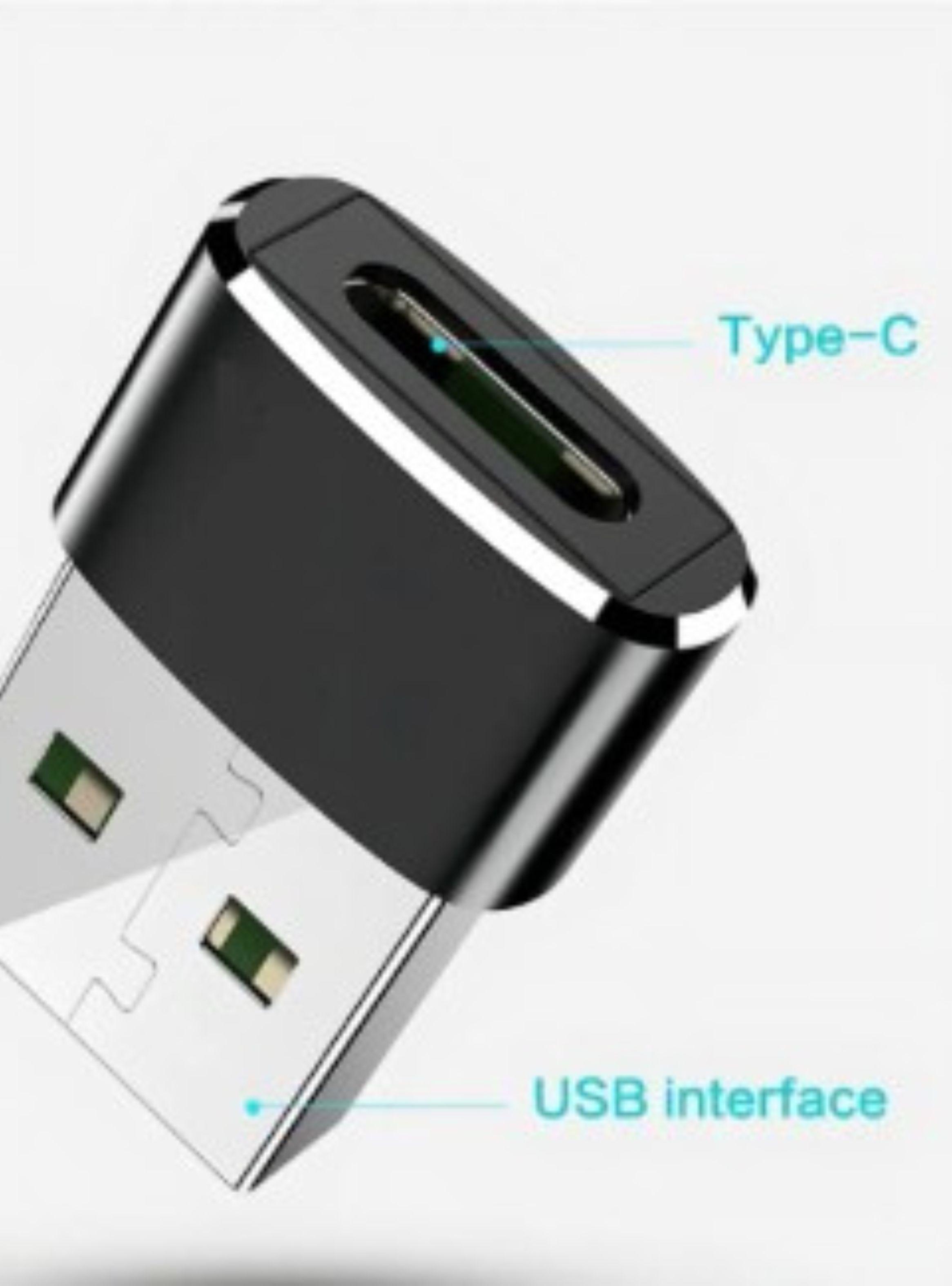 Adaptador USB Hembra tipo C a USB Macho-2