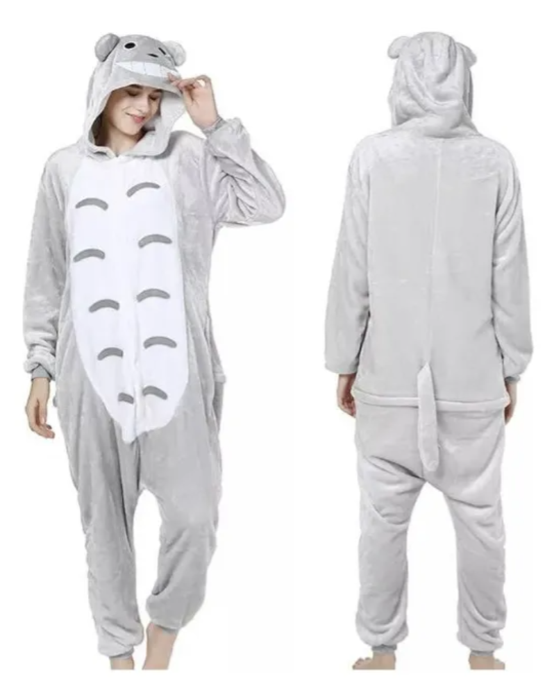Pijama Y Disfraz Totoro Niño Y Adulto Enterito-2