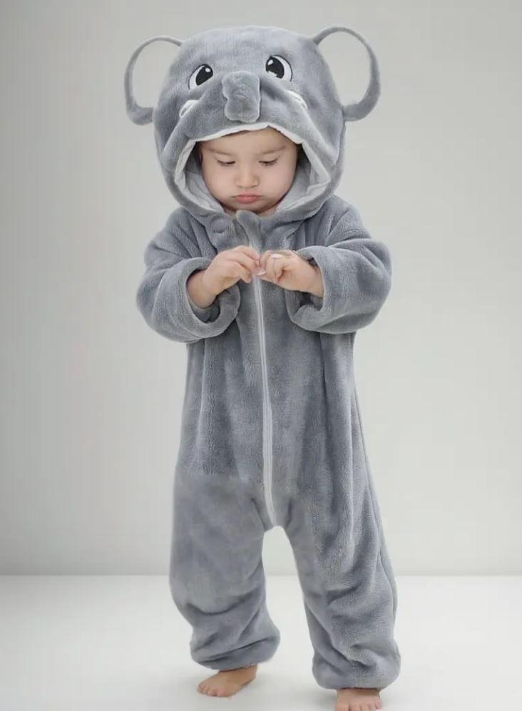 Pijama Y Disfraz Bebes Entero Animales Kigurumis Polar-0